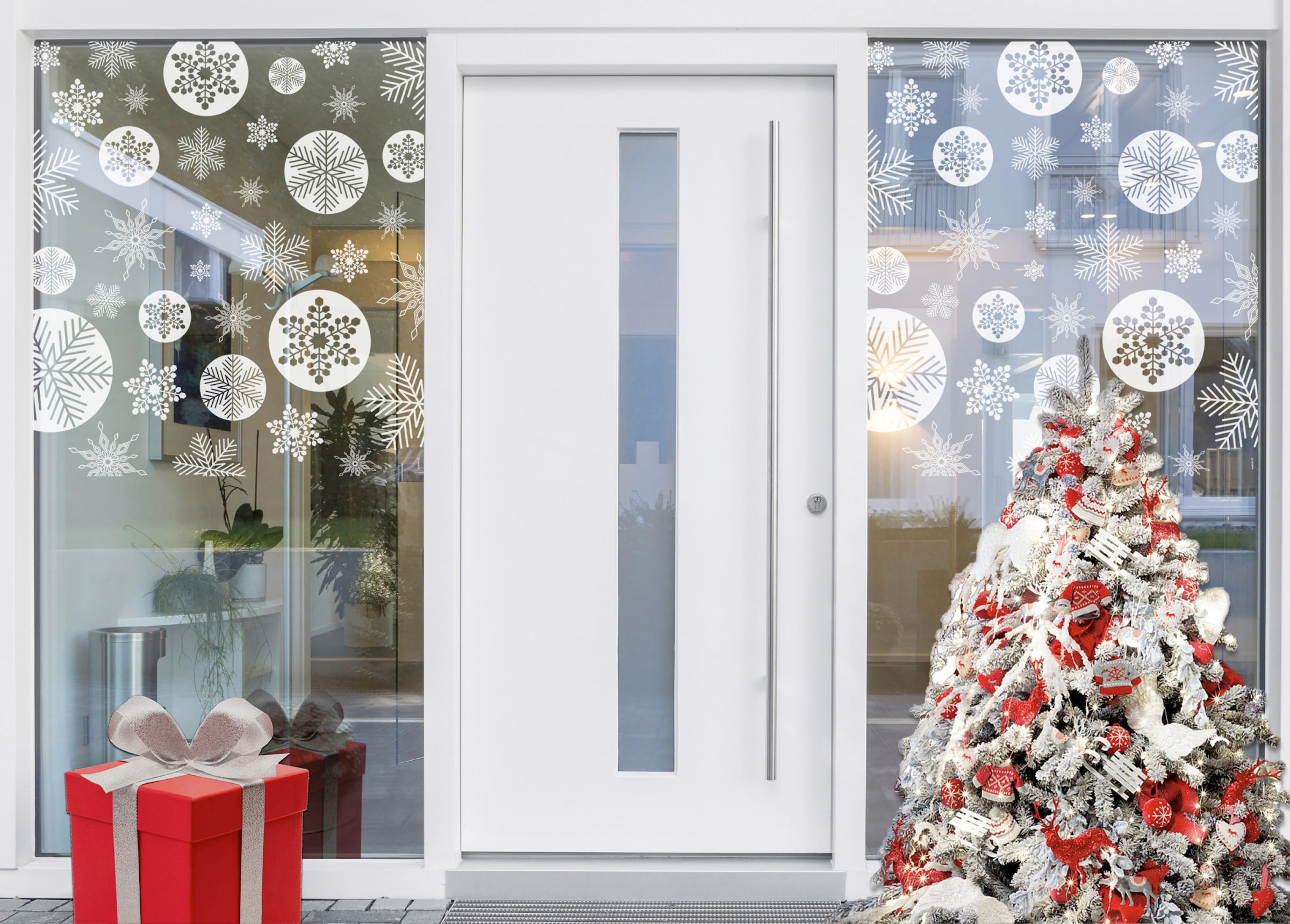 MySpotti Fensterfolie »Look Snowy white«, halbtransparent, glattstatisch haftend, 90 x 100 cm, statisch haftend