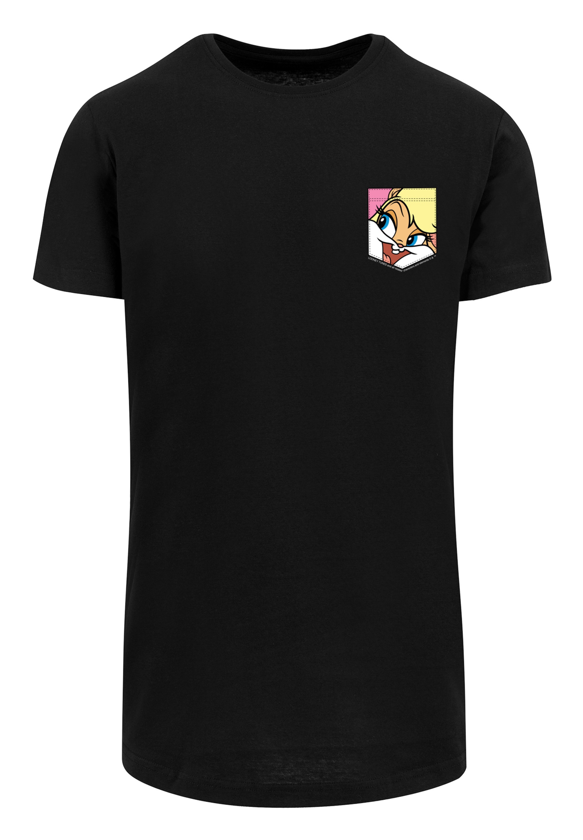 F4NT4STIC T-Shirt »Looney Tunes Lola Bunny Face Faux Pocket«, Print