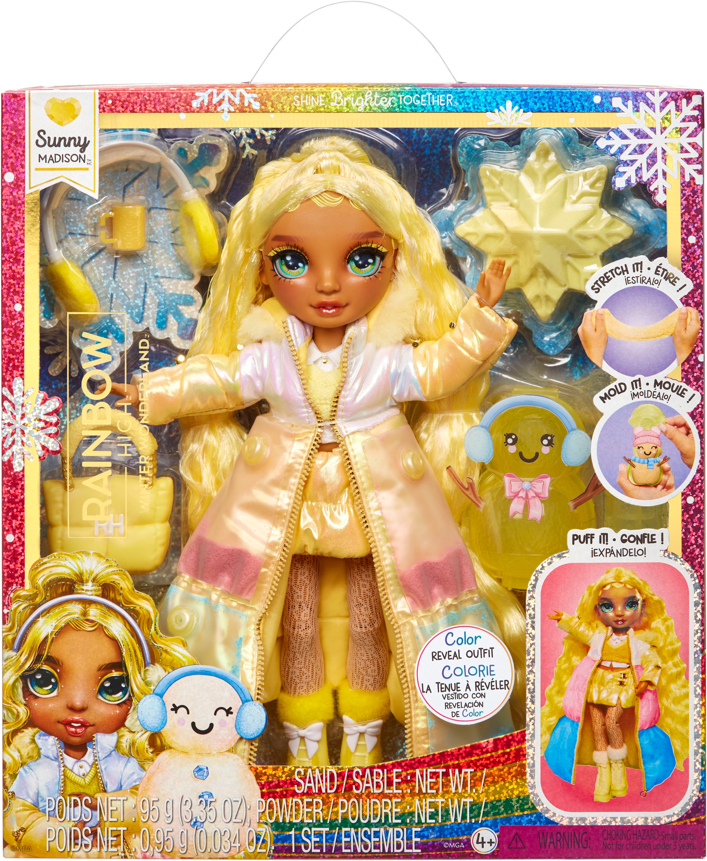 RAINBOW HIGH Anziehpuppe »Winter Wonderland Doll - Sunny (Yellow)«