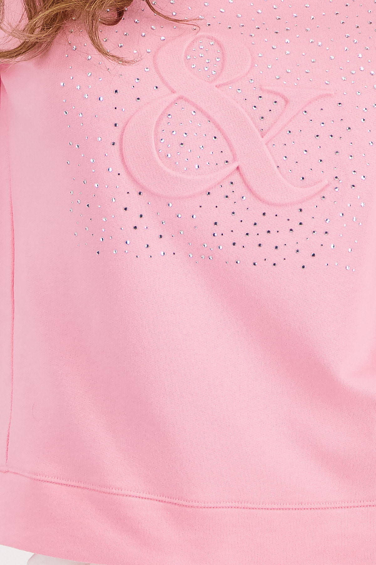 Monari Sweatshirt »Sweatshirt Basic Schmuck«, mit Glitzerrnieten
