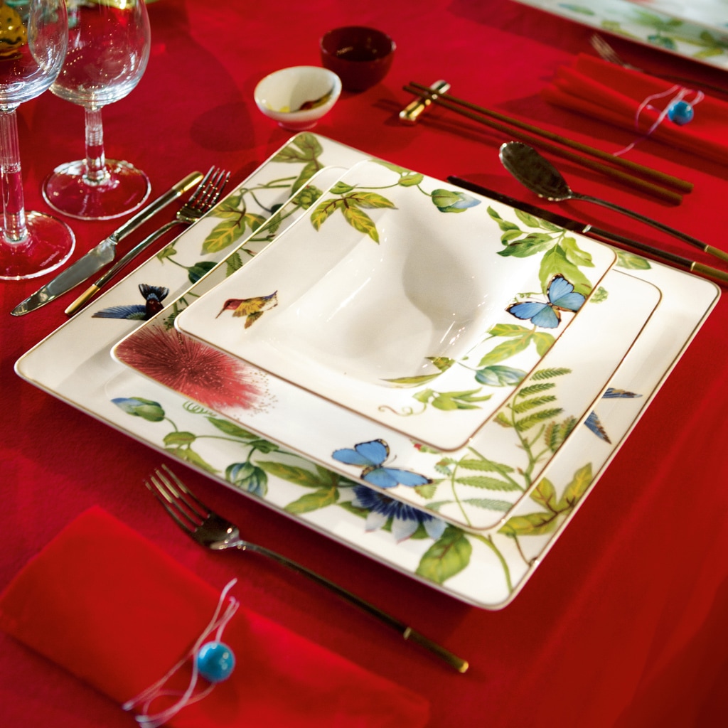 Villeroy & Boch Suppenteller »Suppenteller Amazonia 24 x 21 cm 6er Set bunt«