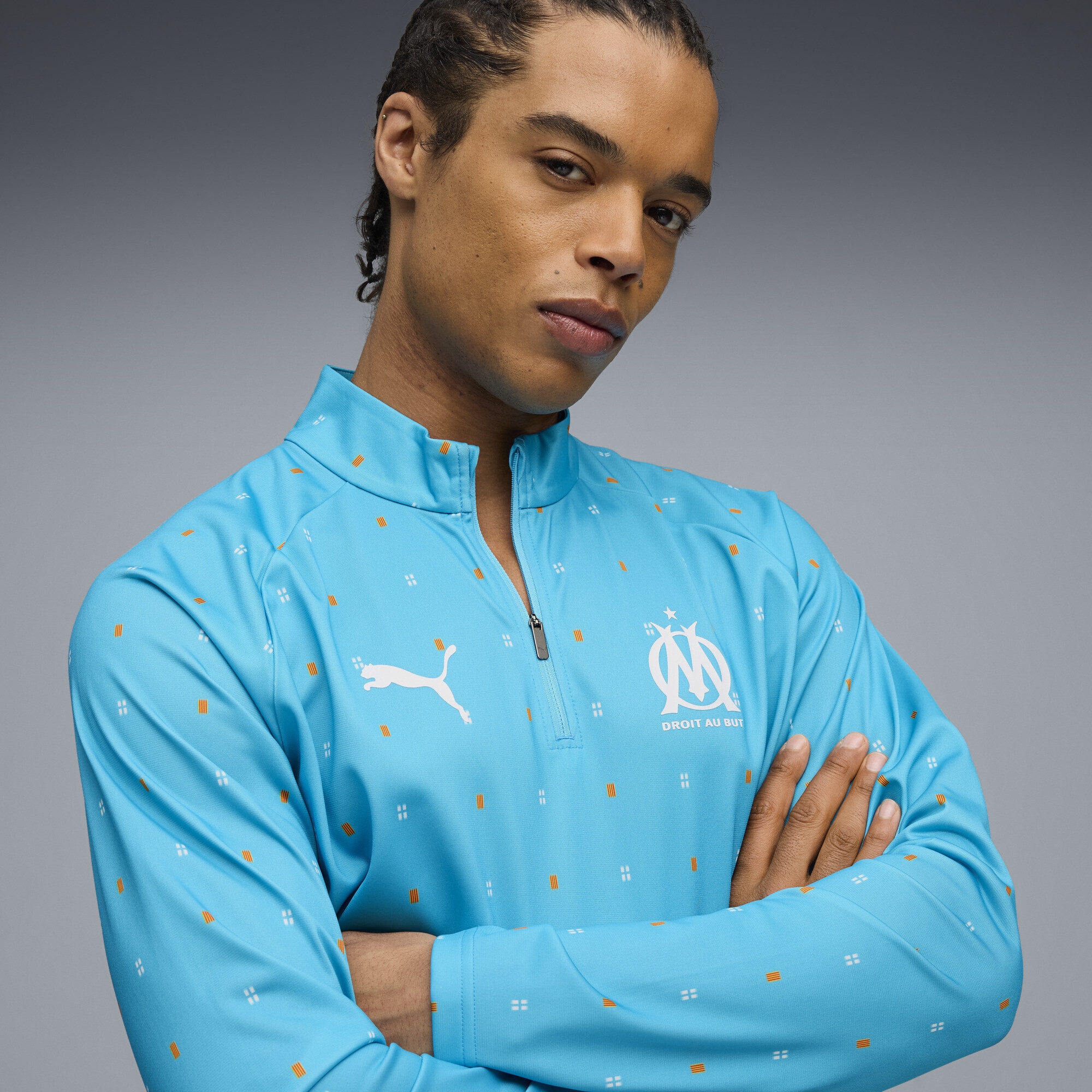 PUMA T-Shirt »Olympique de Marseille Pre-match Obermaterial Herren«