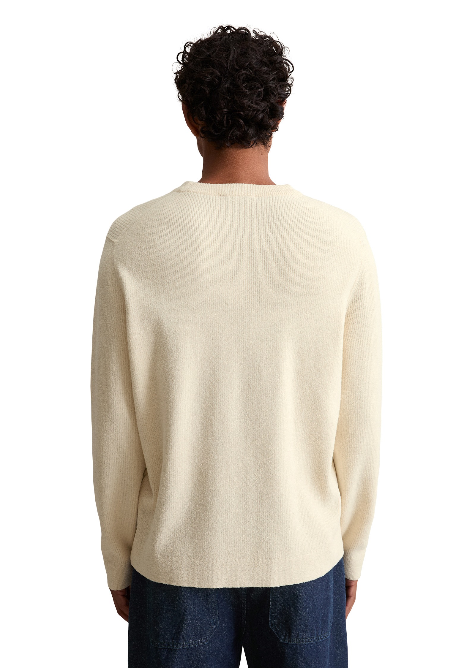 Marc O'Polo DENIM Rundhalspullover »aus weichem Bio-Baumwoll-Chenille«