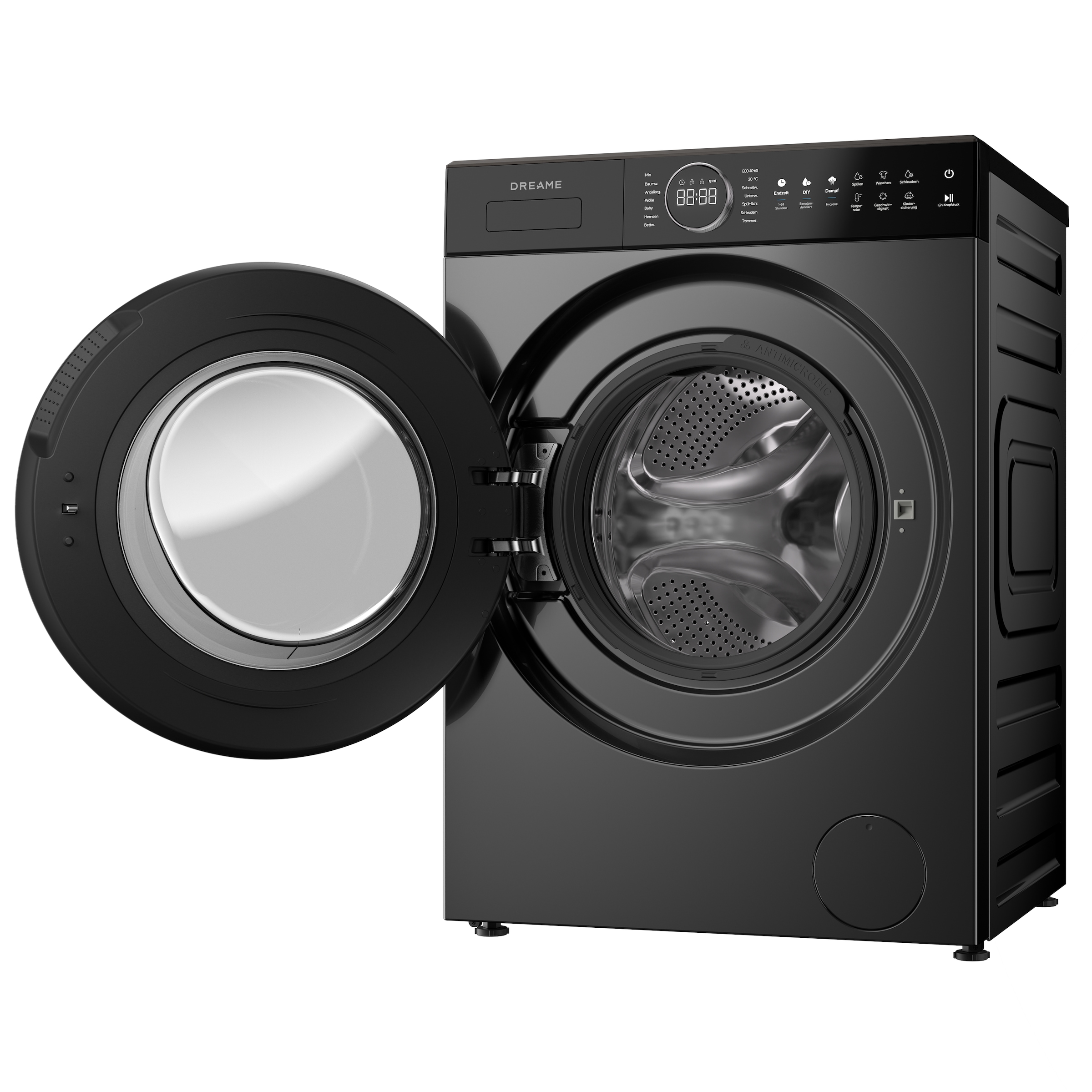 Dreame Waschmaschine »DWF09M70DAEU« 9 kg 1400 U/min Automatikpflege, Hygieneprogramm, Inverter-Motor