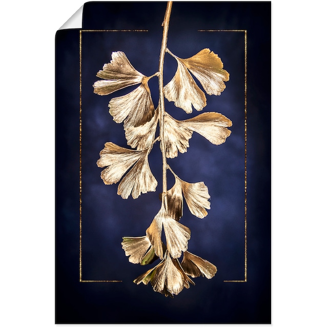 Artland Wandbild »Goldener Gingko«, Blätterbilder, (1 St.), als Alubild,  Leinwandbild, Wandaufkleber oder Poster in versch. Größen kaufen | BAUR