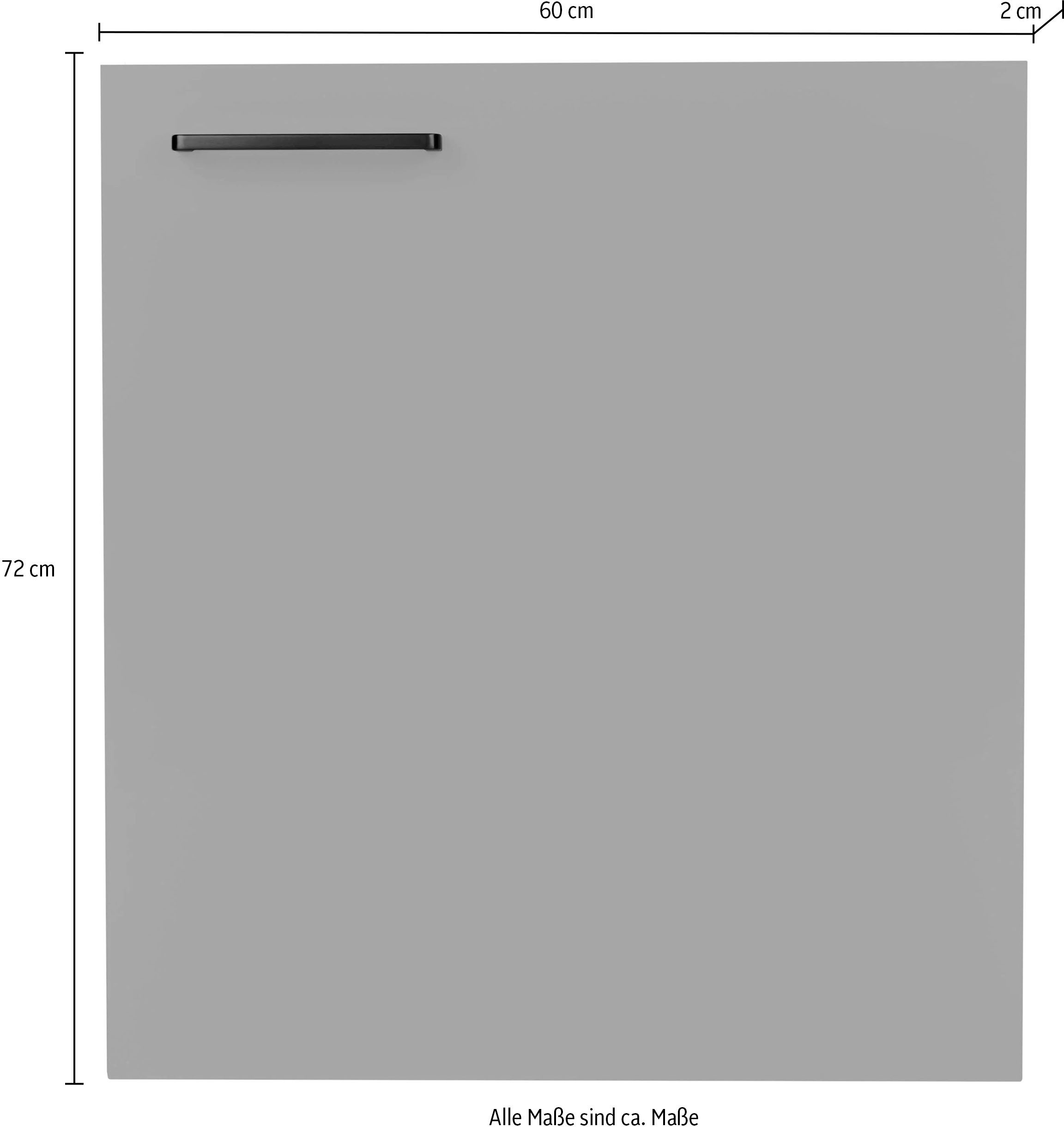 nobilia® Frontblende »"Easytouch", Ausrichtung wählbar,« für integrierte Kühlgeräte und Waschautomaten, Breite 60 cm