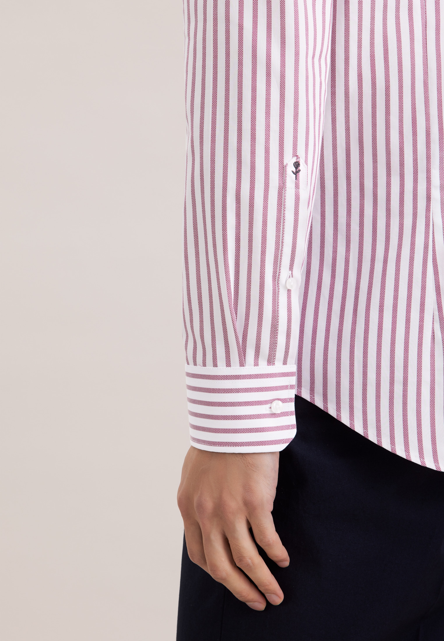 seidensticker Businesshemd »Schwarze Rose« Slim 1/1 Kentkragen Gestreift