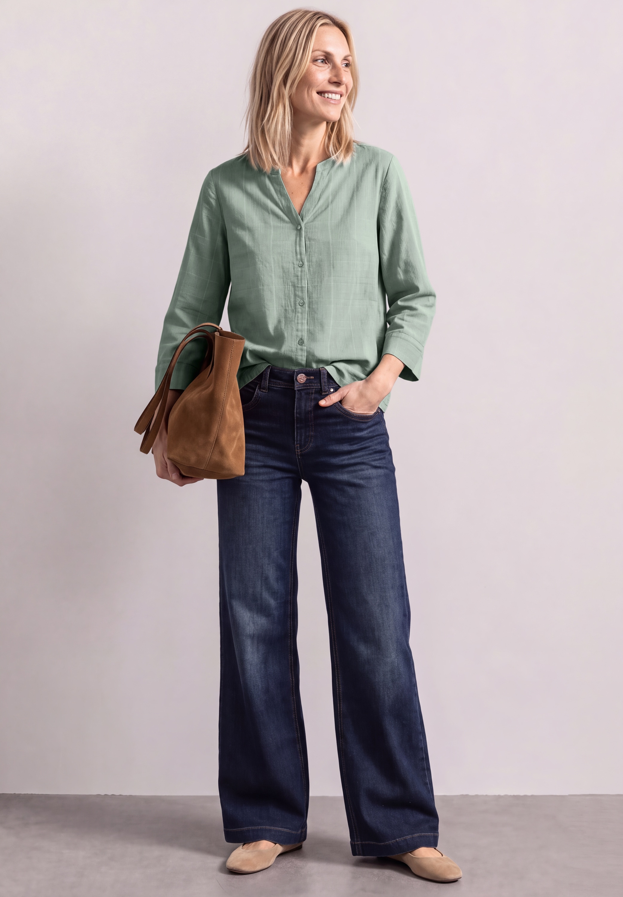 STREET ONE Shirtbluse aus reiner Baumwolle