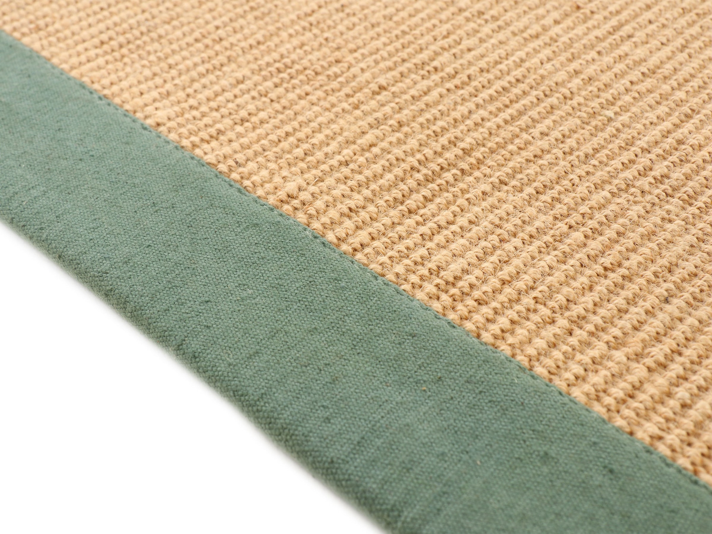 Bordüre, »Sisal«, mit Sisalteppich Rutsch BAUR farbiger carpetfine Rechnung rechteckig, auf | Anti Rückseite