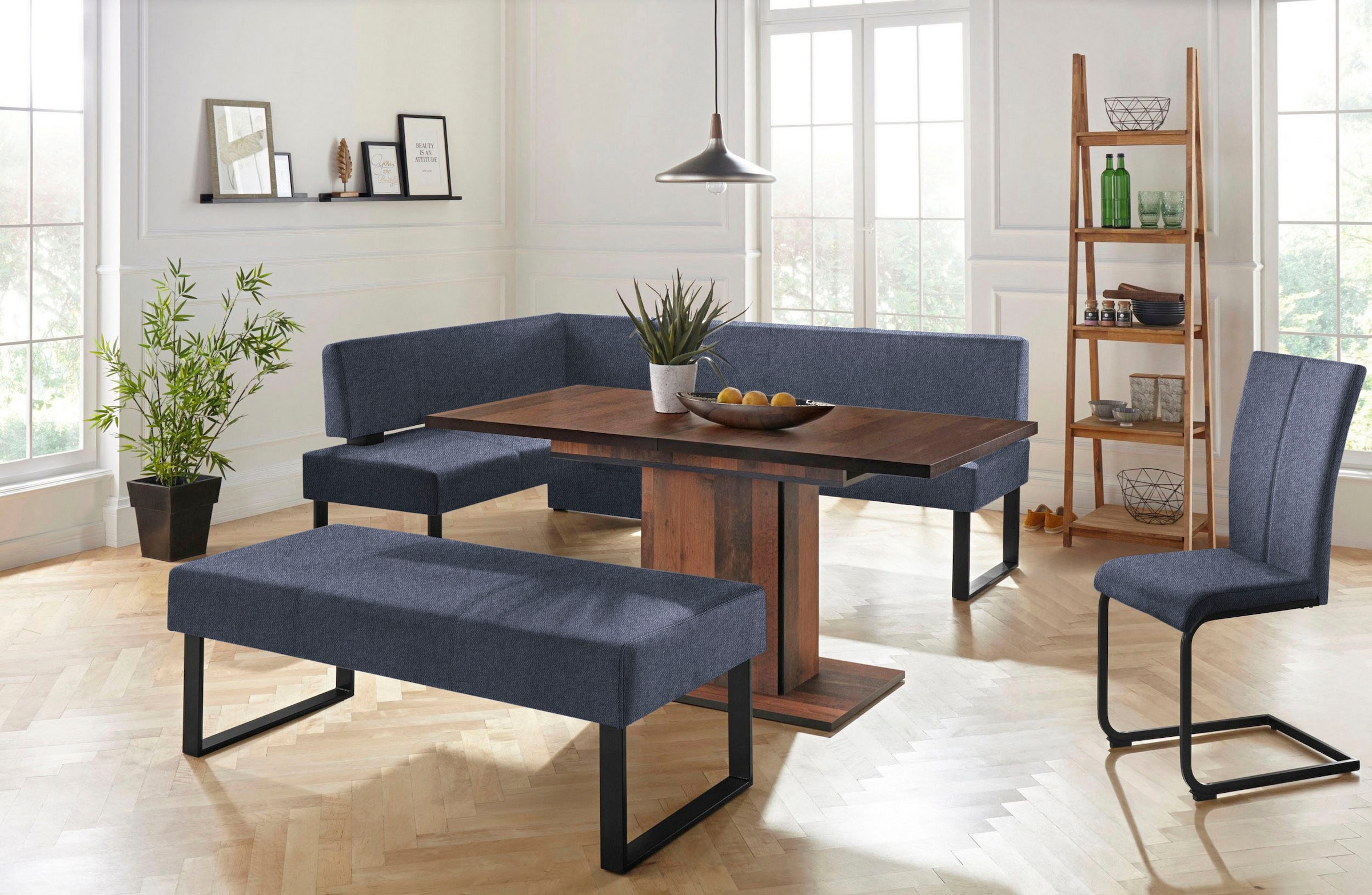 Home affaire Sitzbank »Oliver«, Breite 140cm, mit Metallgestell