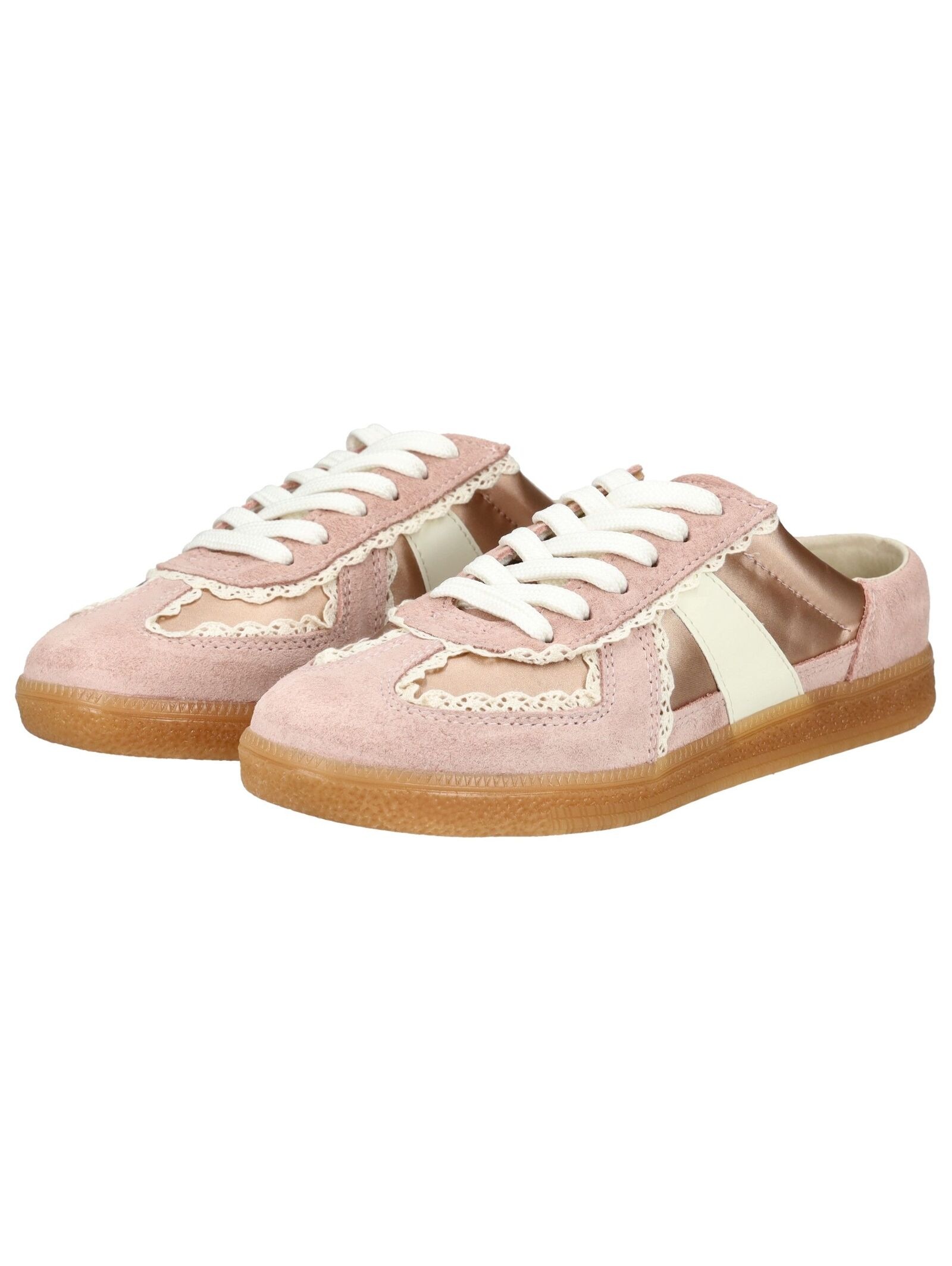 Pantolette STEVE MADDEN "STEVE MADDEN Sneaker Leder", Damen, Gr. 38, rose, Leder, Schuhe Pantolette 3