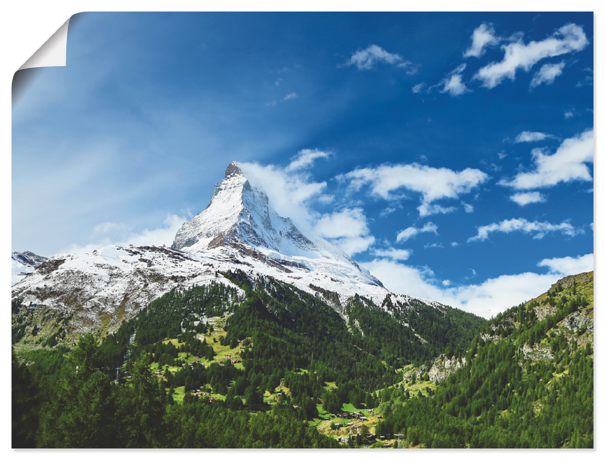 Artland Wandbild Wandaufkleber Poster in Berge, versch. Größen St.), Leinwandbild, »Matterhorn«, als BAUR (1 bestellen | oder