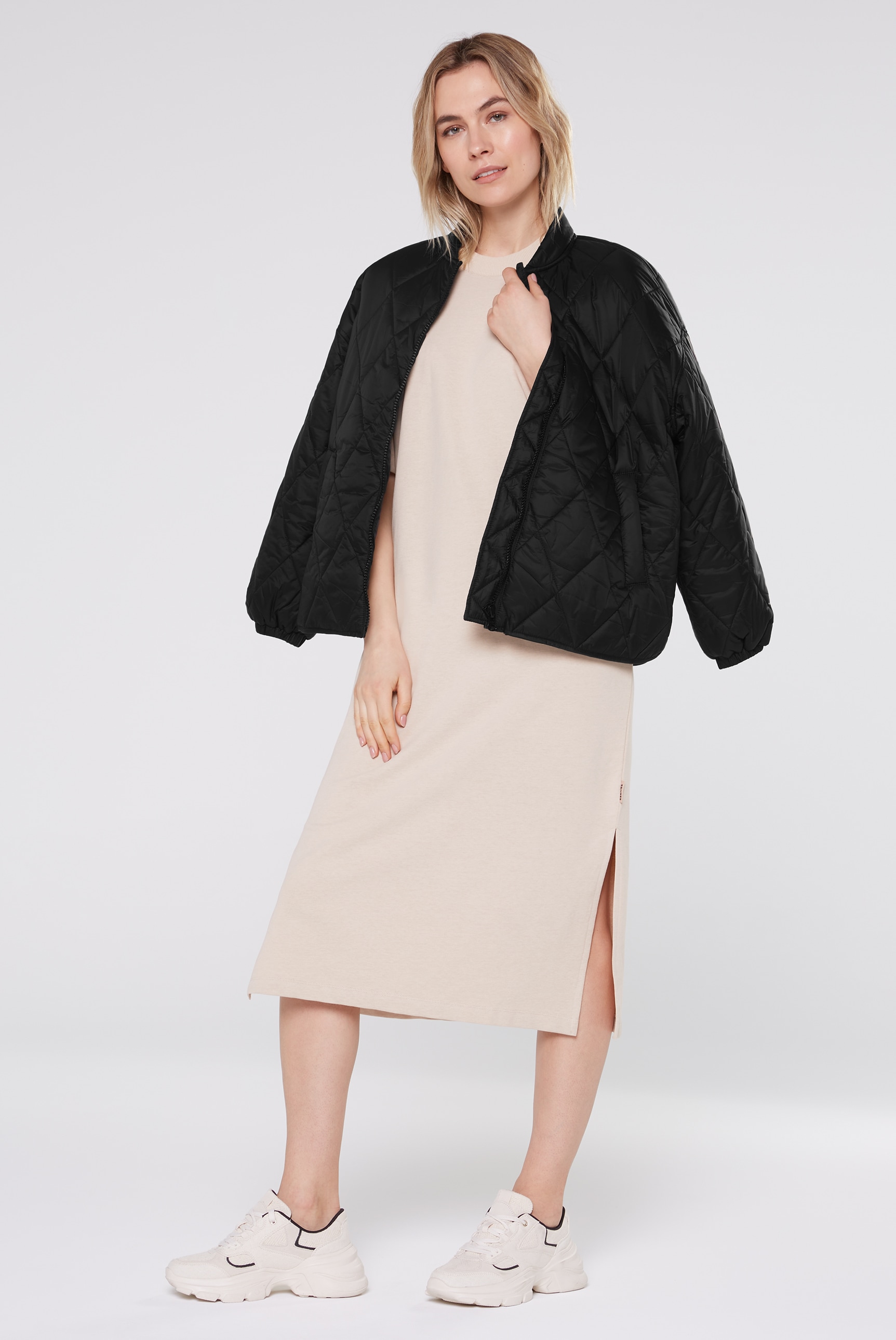 SENSES.THE LABEL Sommerkleid Ohne Taschen mit Baumwolle