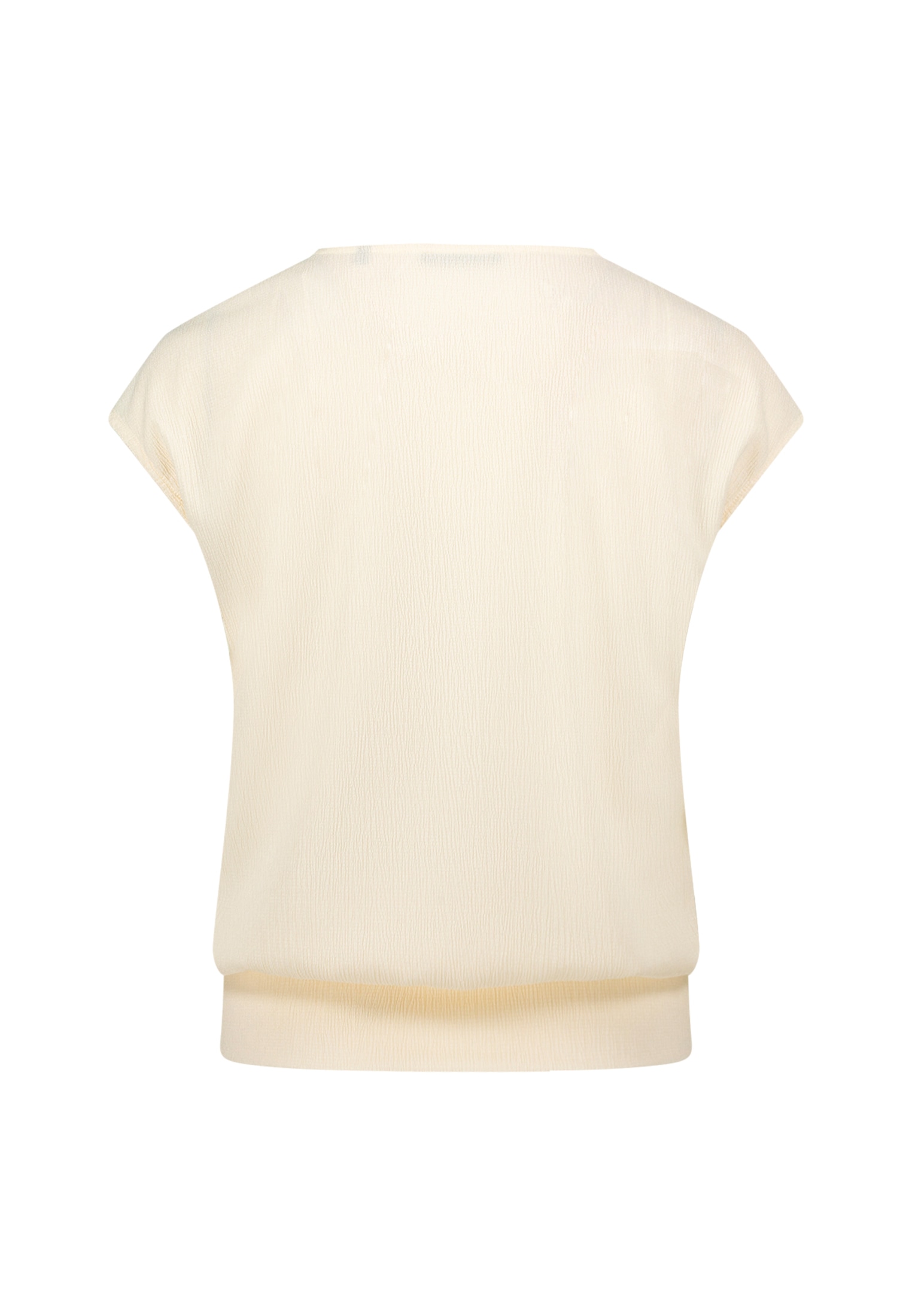 Zero Kurzarmshirt »zero Plissee-Shirt mit V-Ausschnitt«, (1 tlg.), Plain/ohne Details