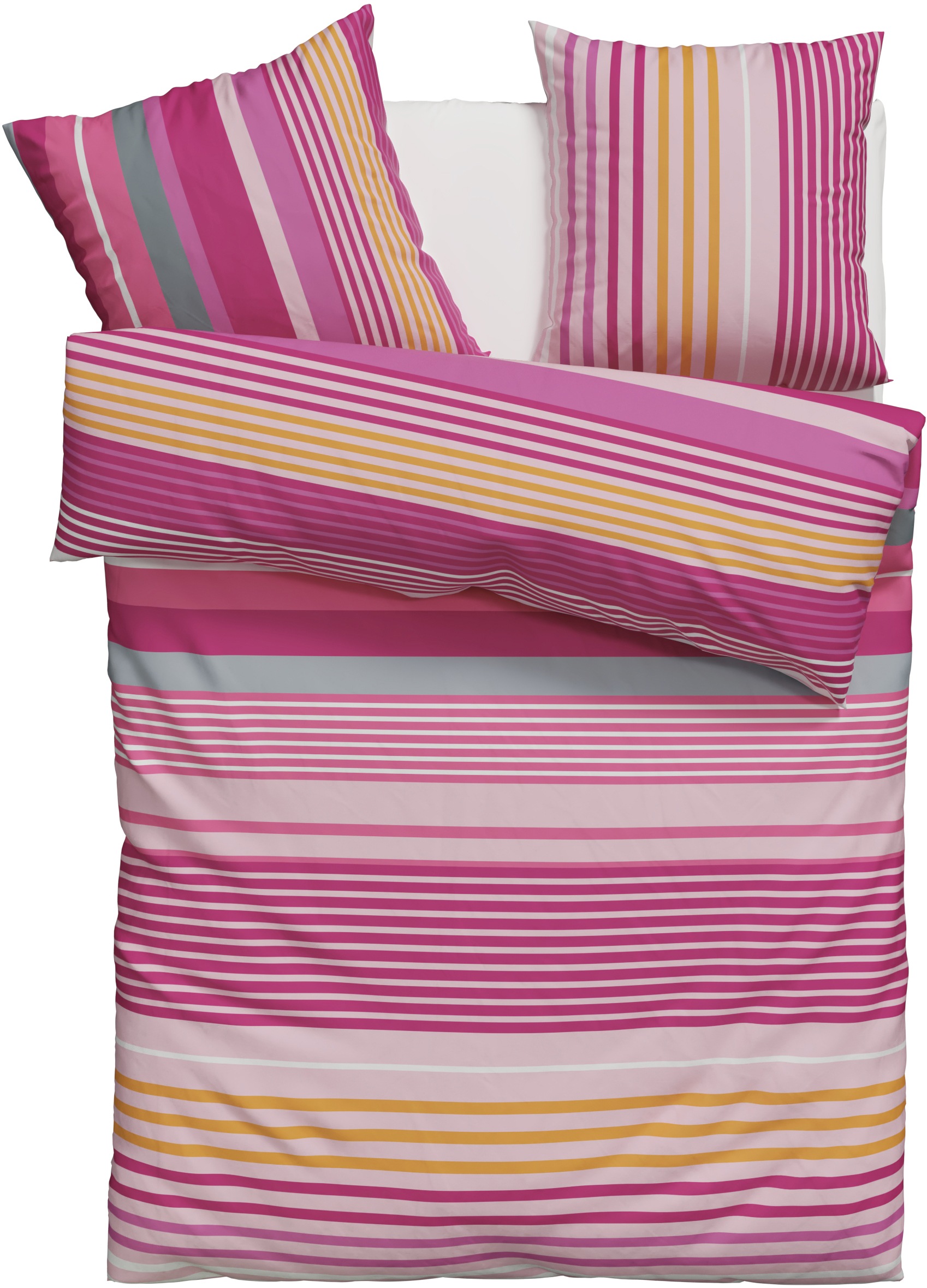 OTTO home Bettwäsche "Elvea" 2 Stk. in Gr. 135x200 oder 155x220 cm, 100% Ba günstig online kaufen