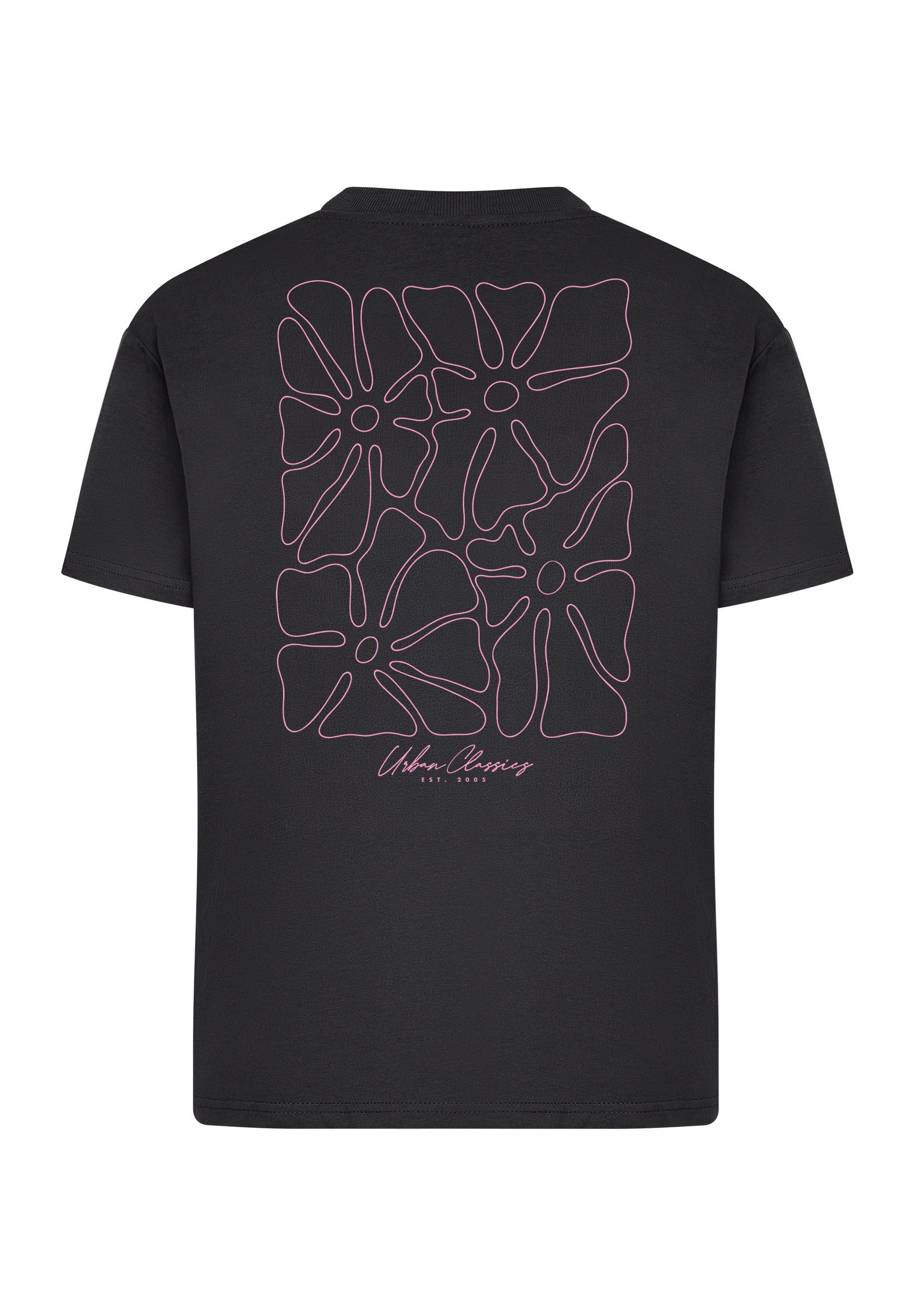 URBAN CLASSICS T-Shirt »Urban Classics Ladies Urban Classics Flower Logo Loose Tee« 1