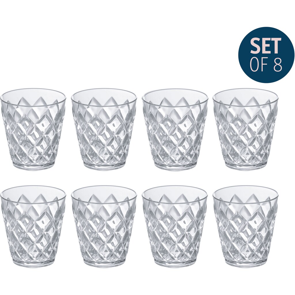 KOZIOL Gläser-Set »CRYSTAL S«, (Set, 8 tlg.)