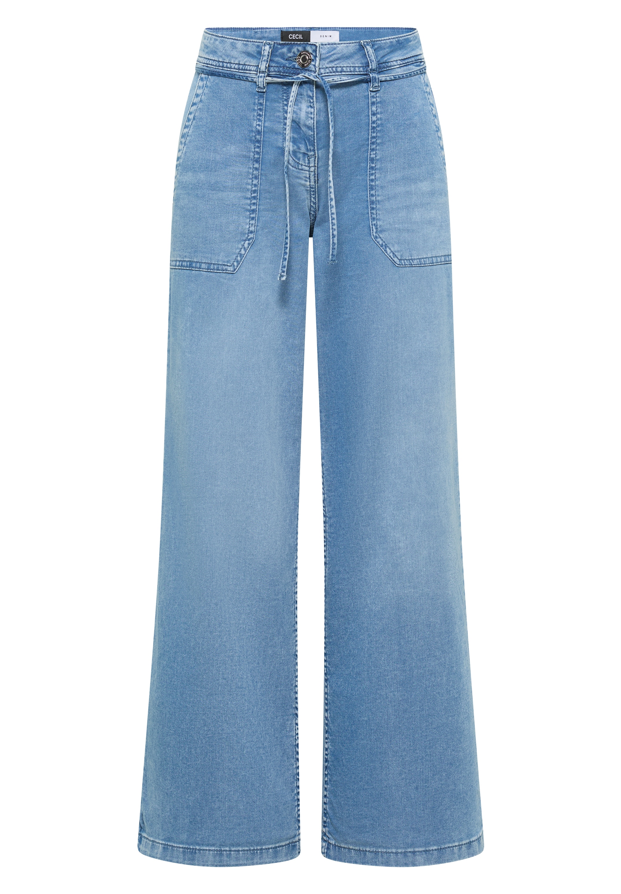 Cecil Weite Jeans ausgestellter Saum, authentische Waschung