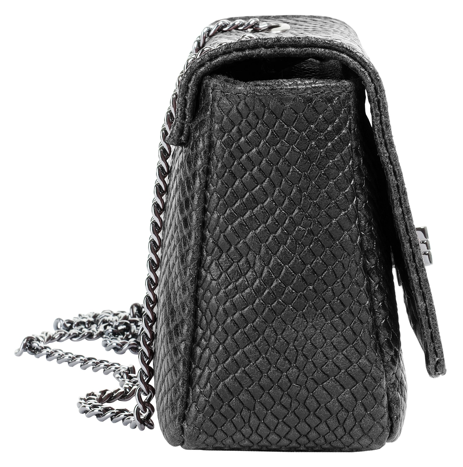 Cluty Umhängetasche, echt Leder, Made in Italy