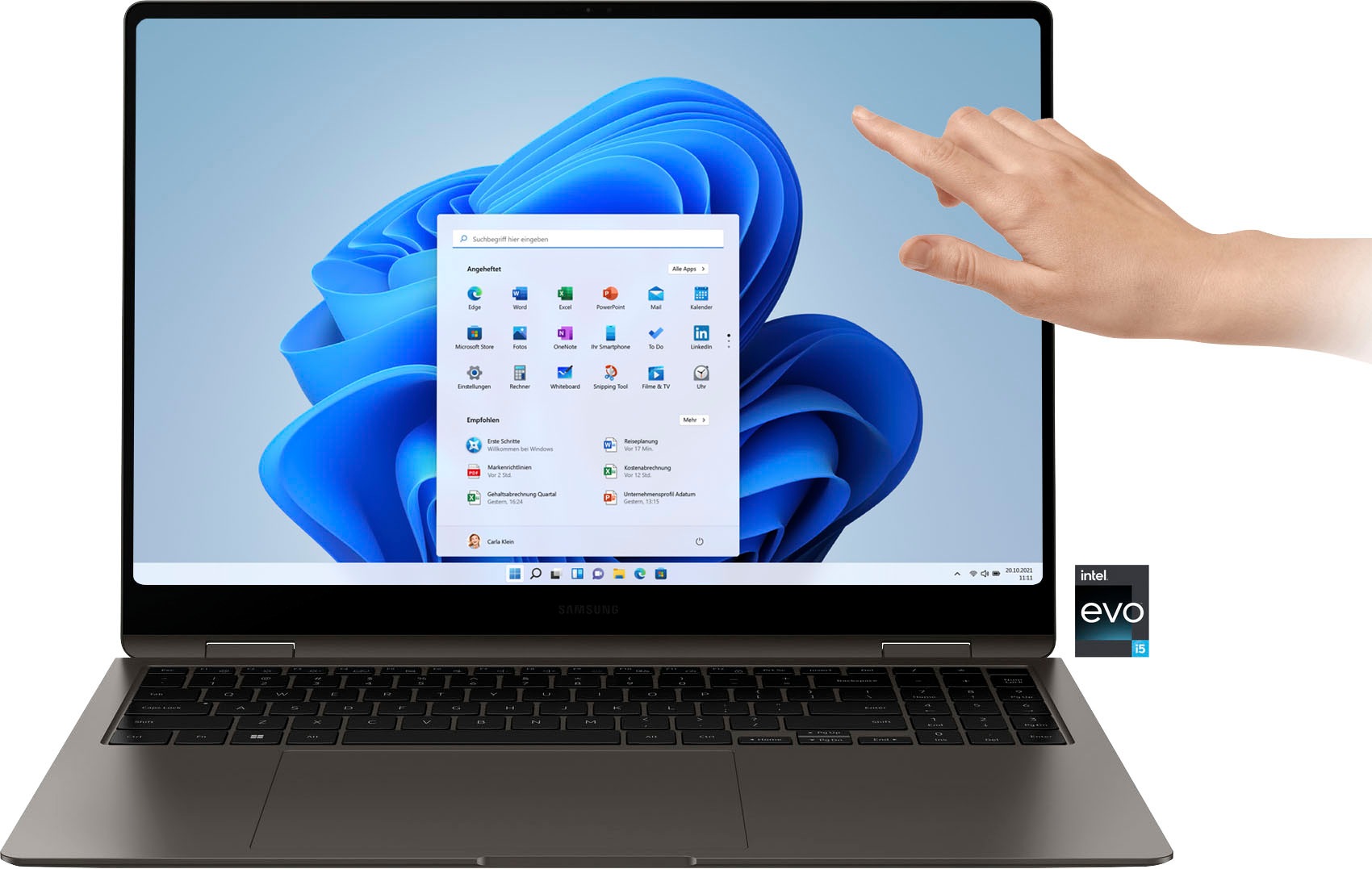 Samsung Convertible Notebook »Galaxy Book3 Pro 360«, 40,62 cm, / 16 Zoll, Intel, Core i5, Iris Xe Graphics, 512 GB SSD