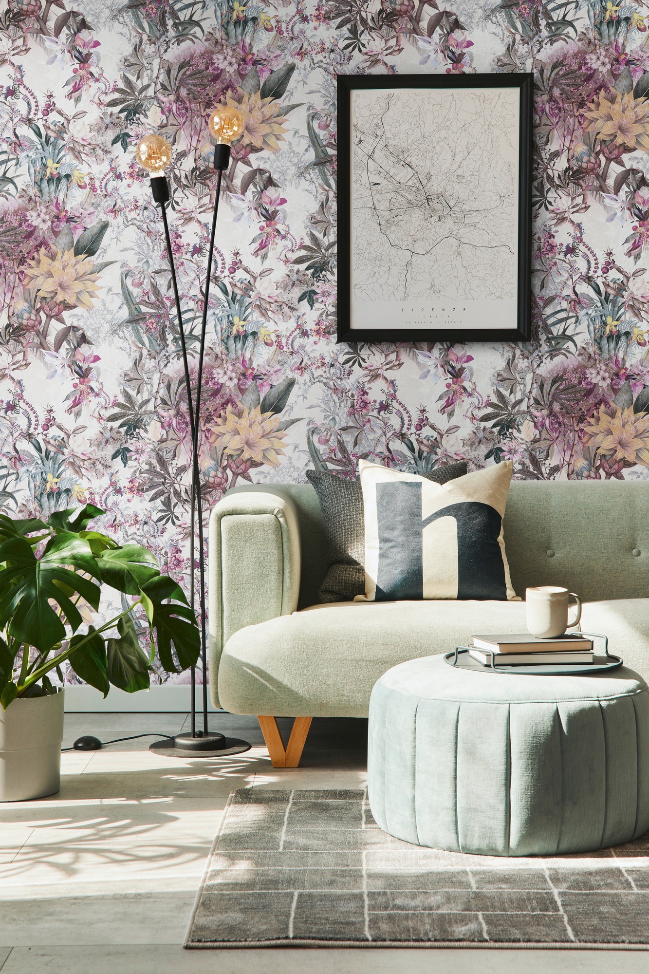 A.S. Création Vliestapete »Dream Flowery« Wald | botanisch | floral glatt Floral Tapete Blumenoptik Tapeten Wohnzimmer Schlafzimmer Küche Design