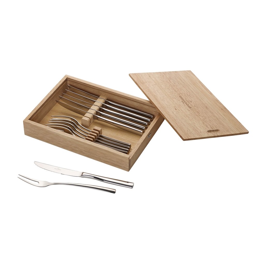 Villeroy & Boch Besteck-Set »Steakbesteck Piemont 12er Set silber«