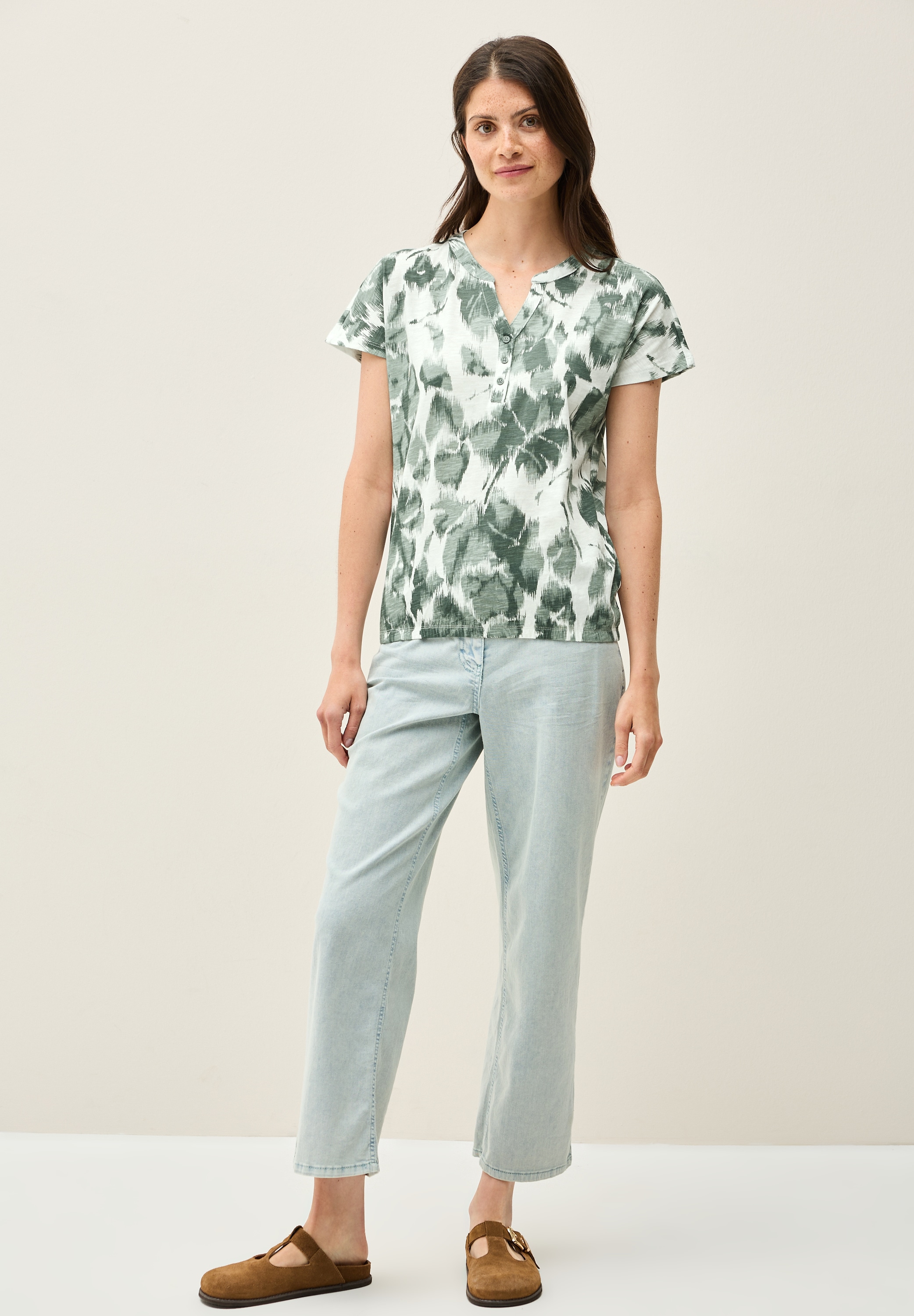 Cecil Print-Shirt, aus reiner Baumwolle