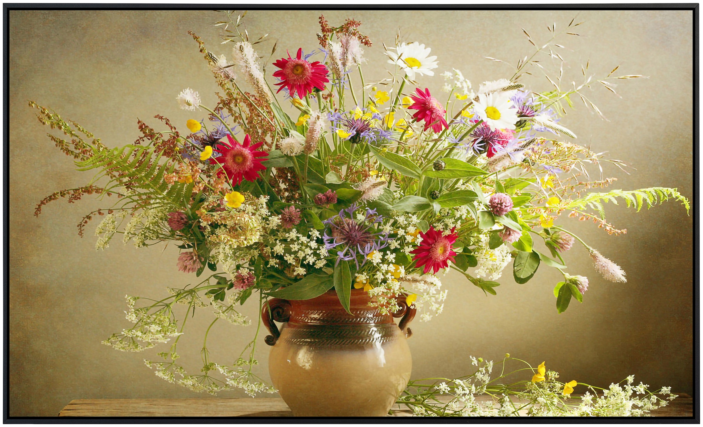 Papermoon Infrarotheizung »Blumen in Vase«, sehr angenehme Strahlungswärme