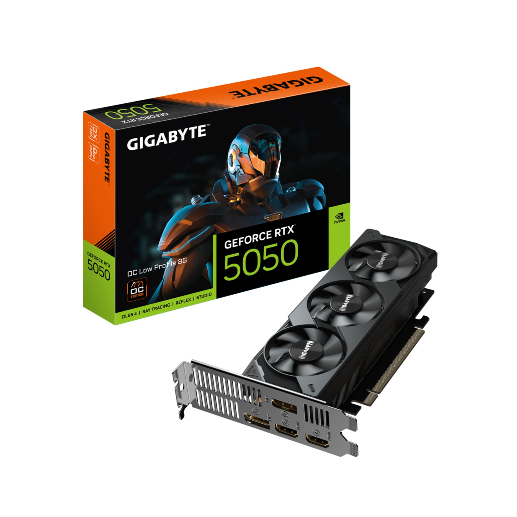 Gigabyte Grafikkarte »GeForce RTX 5050 OC Low Profile 8G Grafikkarte - 8GB GDDR6, 128bit, PC«