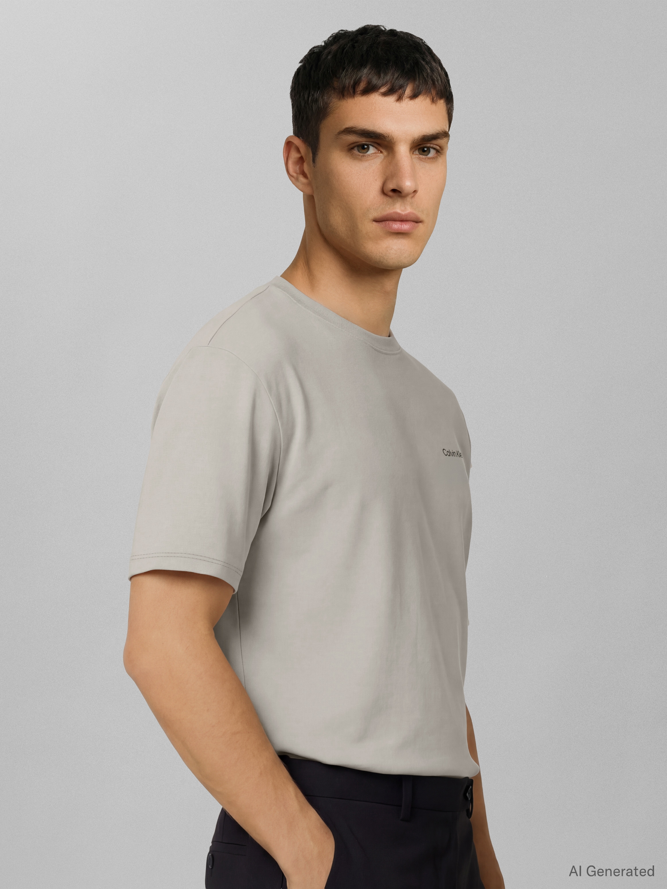 Calvin Klein T-Shirt "SS MICRO LOGO CREWNECK TEE" Regular fit mit Rundhalsausschnitt