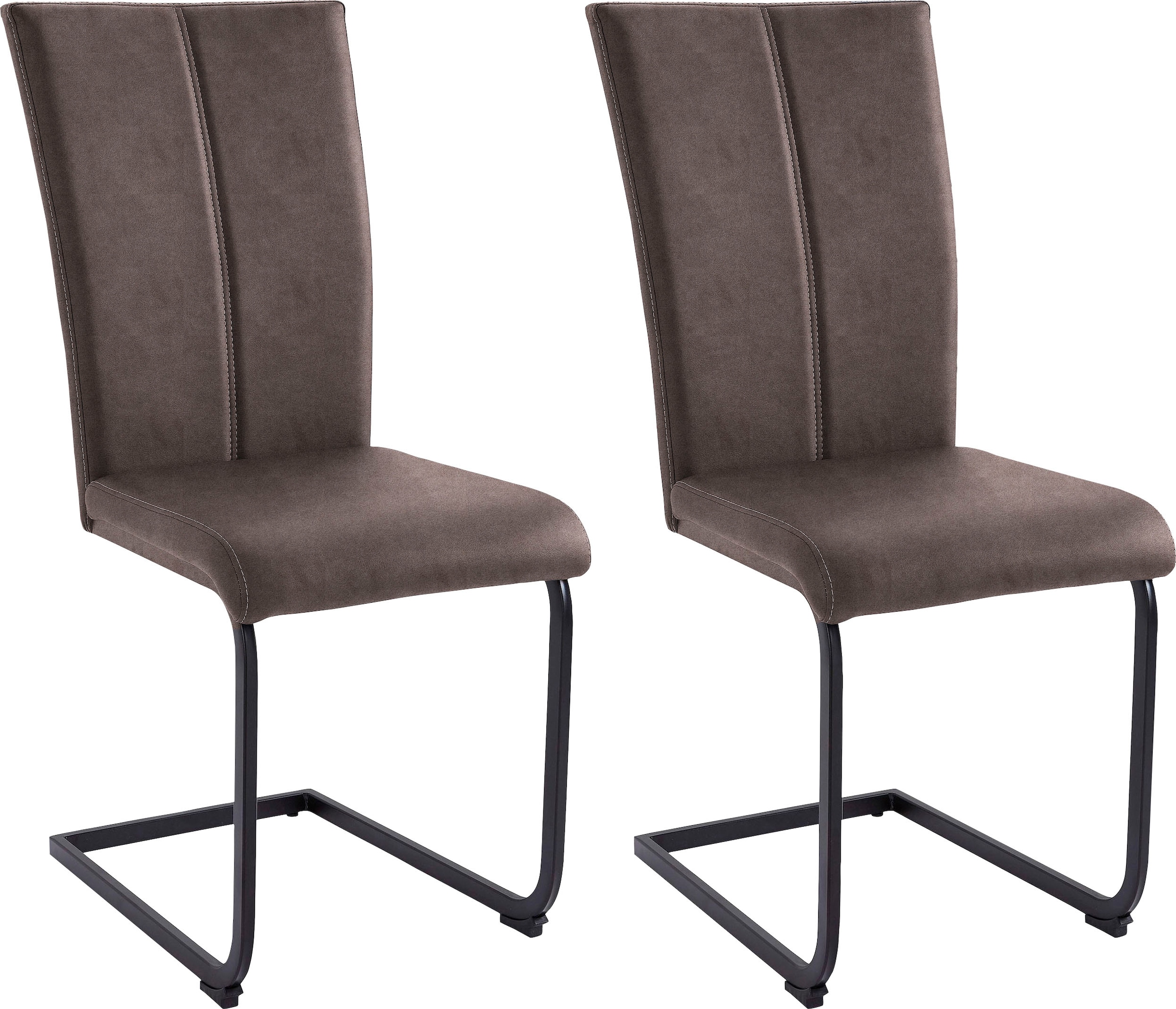 Home affaire Freischwinger "Nils" (Set) 2 Stk. Microfaser VINTAGE Stuhl bel günstig online kaufen