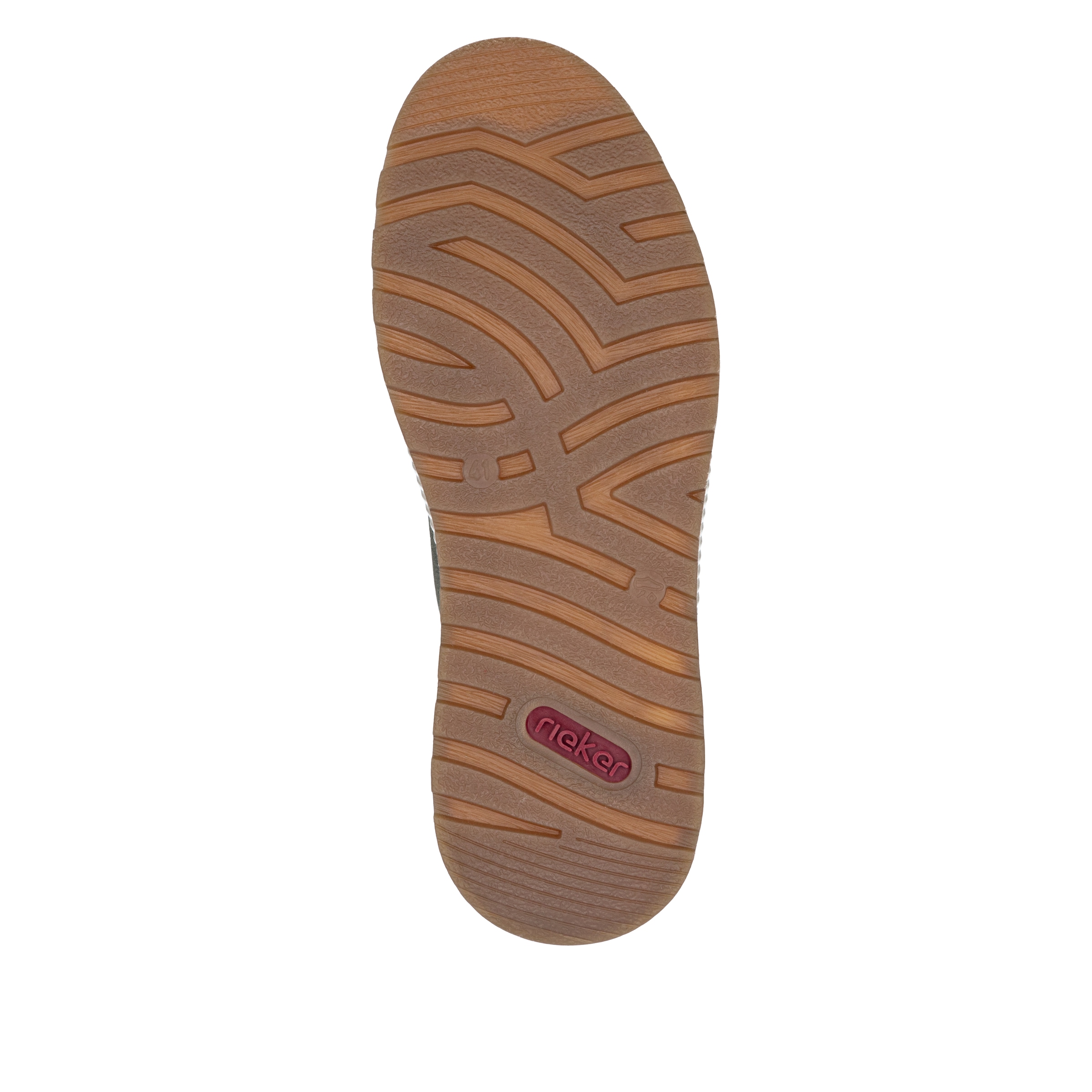 Rieker Sneaker, Freizeitschuh, Halbschuh, Schnürschuh mit Kontrastbesatz