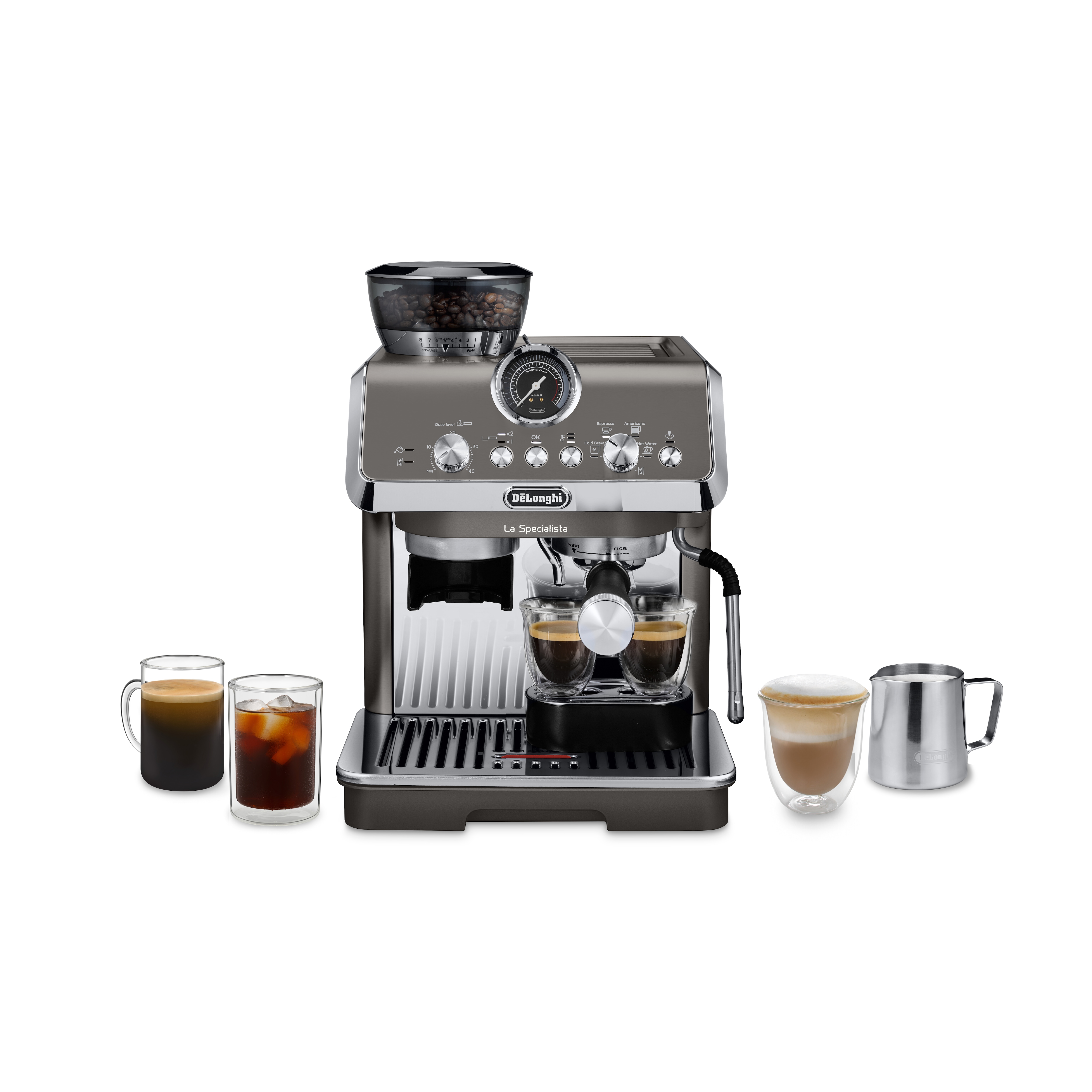 DeLonghi Espressomaschine "LA SPECIALISTA ARTE EVO COLD BREW 8004399027190" 15 Mahlgrade, 3 Temperatureinstellungen & Cold Brew inkl. Barista Kit