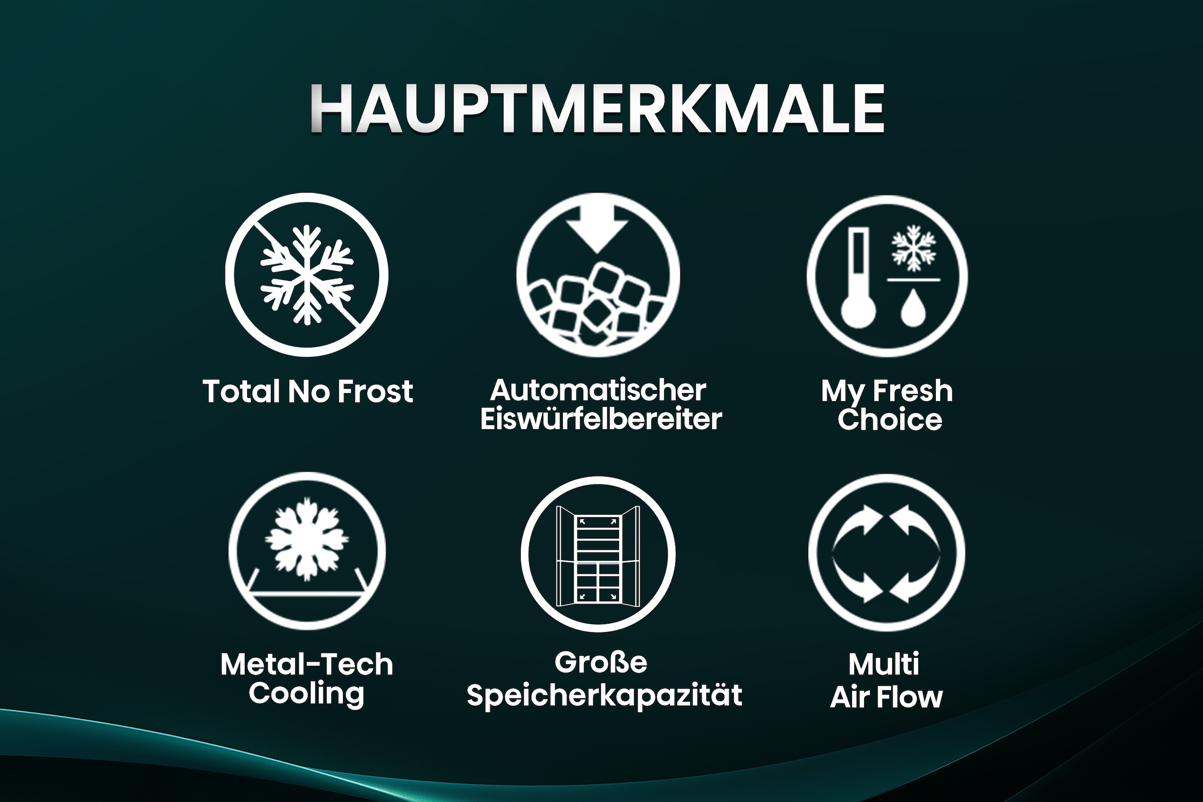 Hisense Multi Door »RQ5P470SYFD«, Wasser-/Eisspender