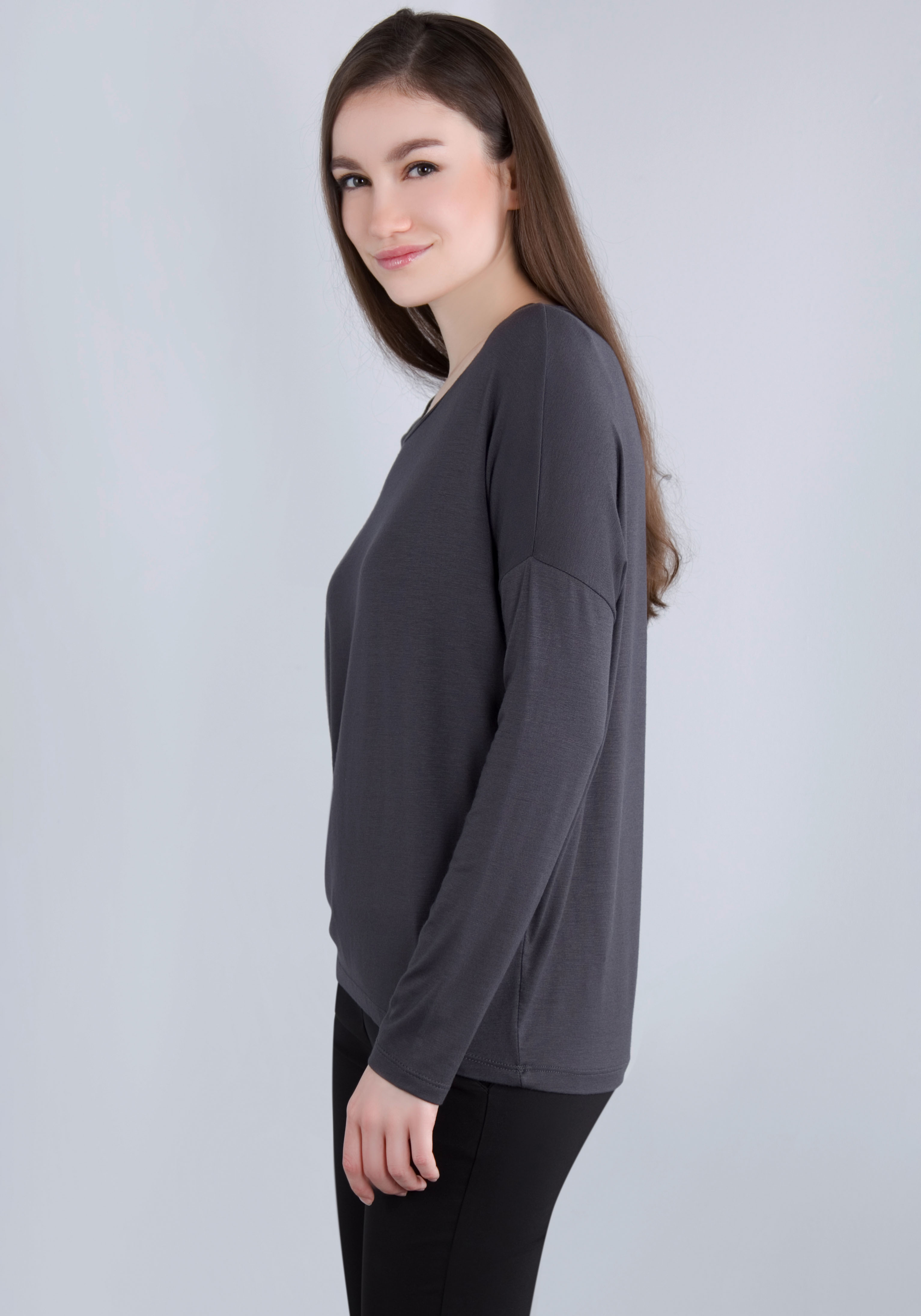 Thumbnail - IMPERIAL Langarmshirt, in lässiger "O - Shape" Form