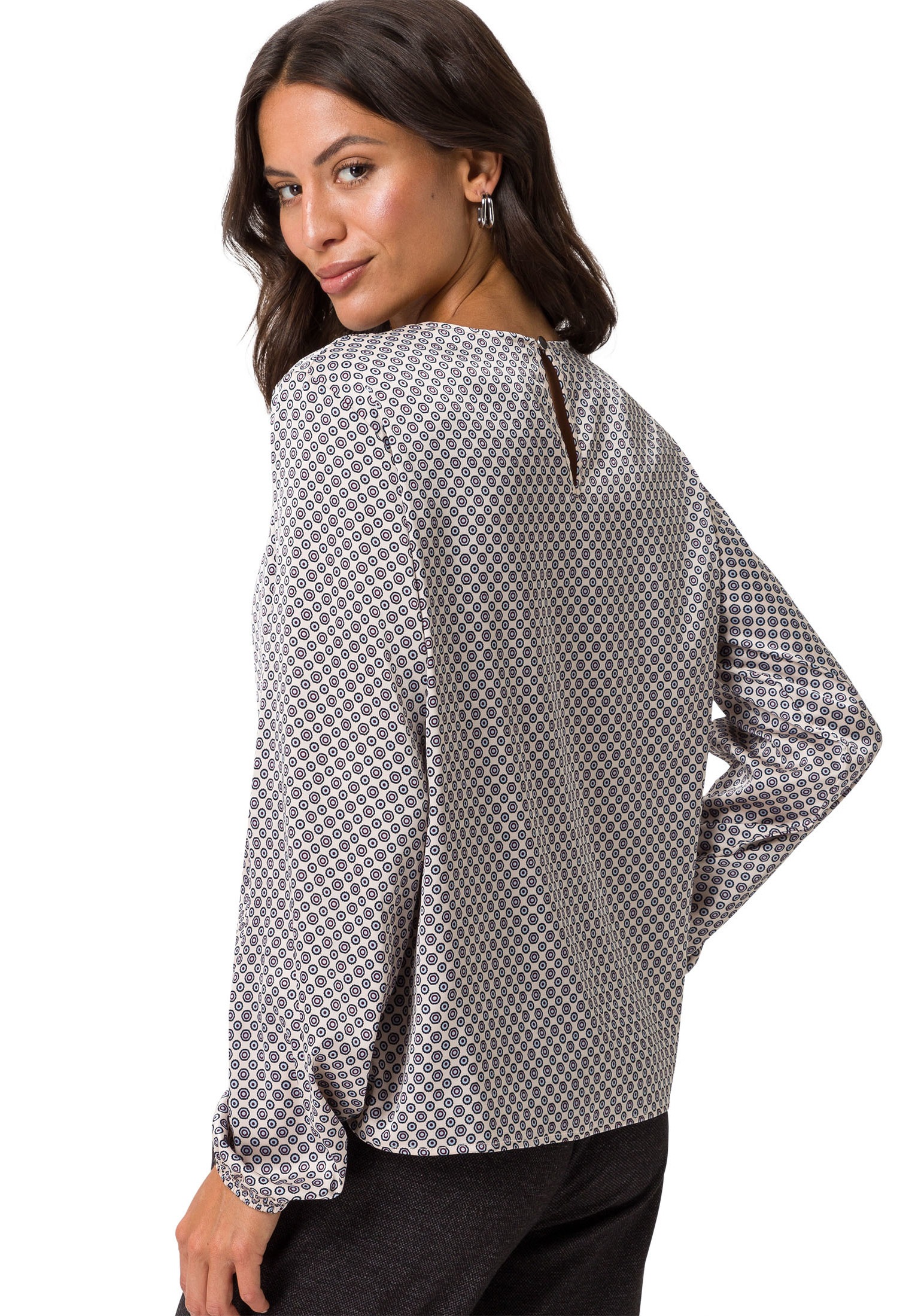 Zero Satinbluse »zero Satinbluse mit Print«