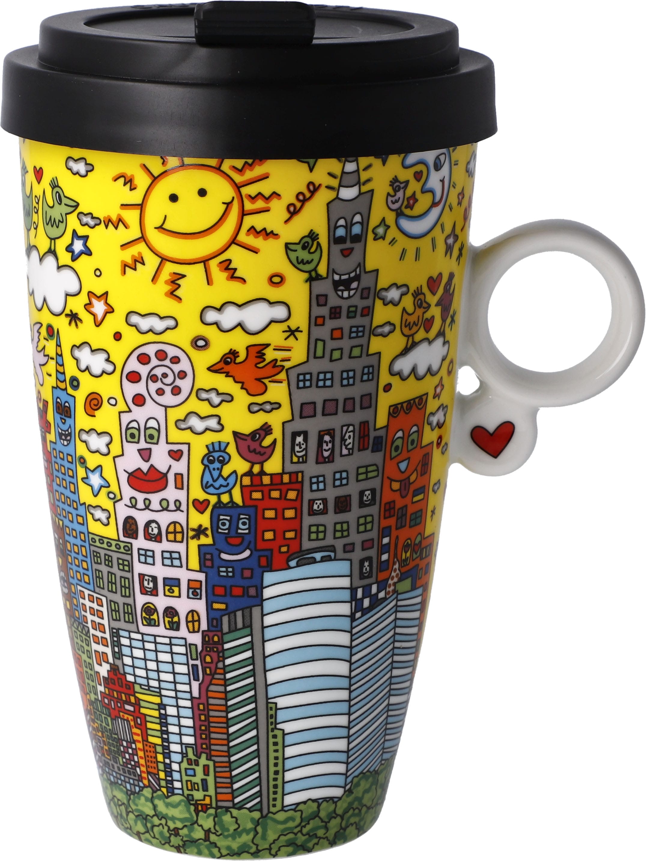Goebel Coffee-to-go-Becher »James Rizzi - "My New York City Sunset"«, mit abnehmbarem Deckel, 500 ml
