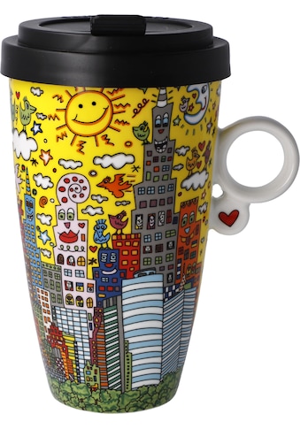 Coffee-to-go-Becher »James Rizzi - "My New York City Sunset"«