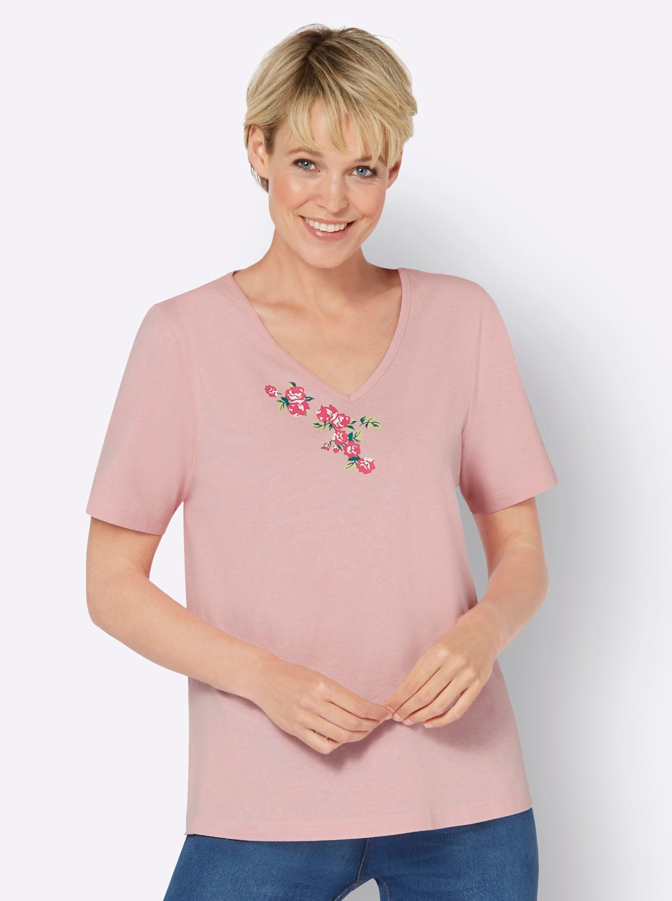 Classic Basics V-Shirt "V-Shirt" 1 Stk. tlg. günstig online kaufen