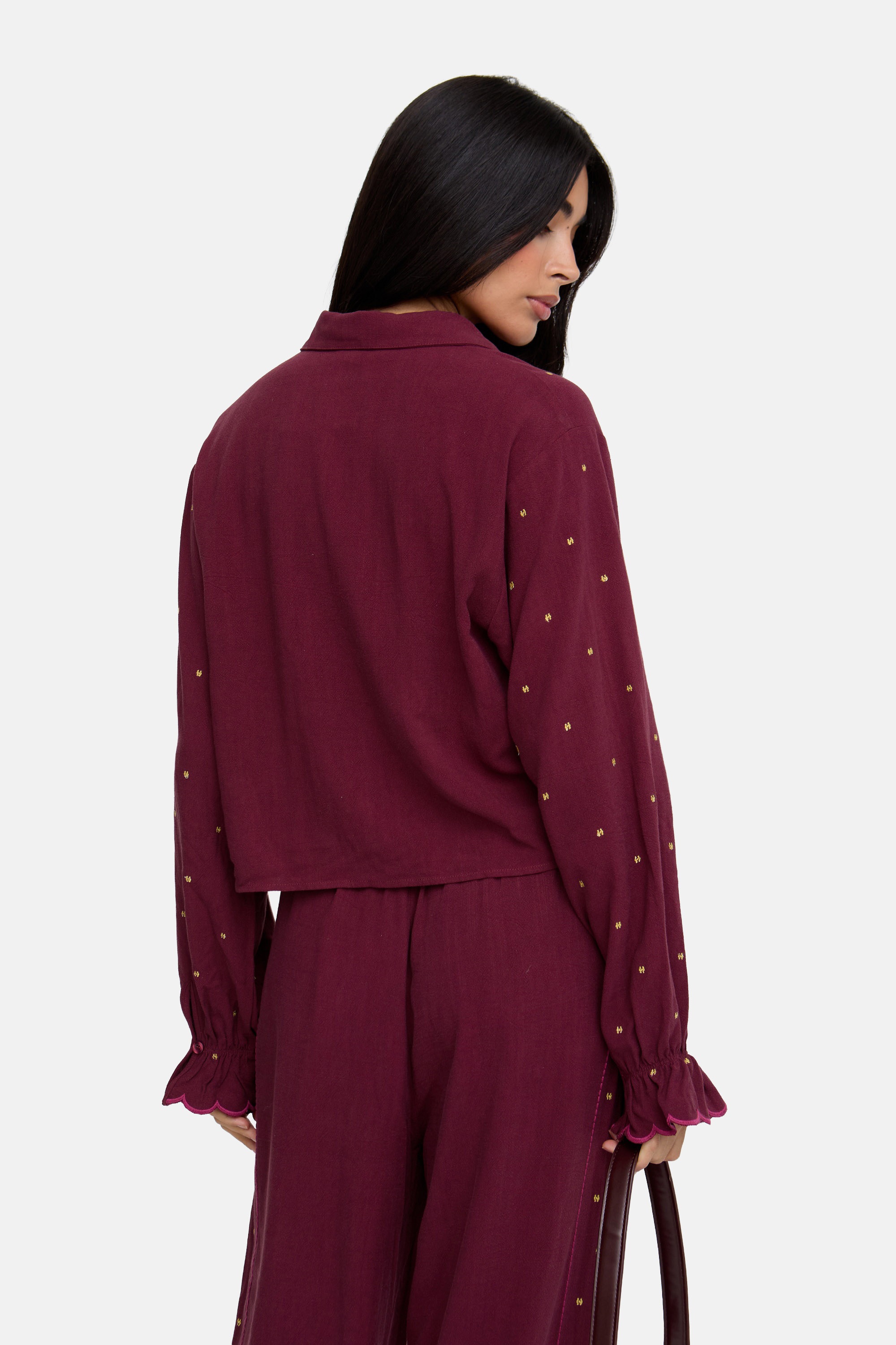 RAFFYA Hemdbluse »Penny Boxy Embroidered Shirt Damen«