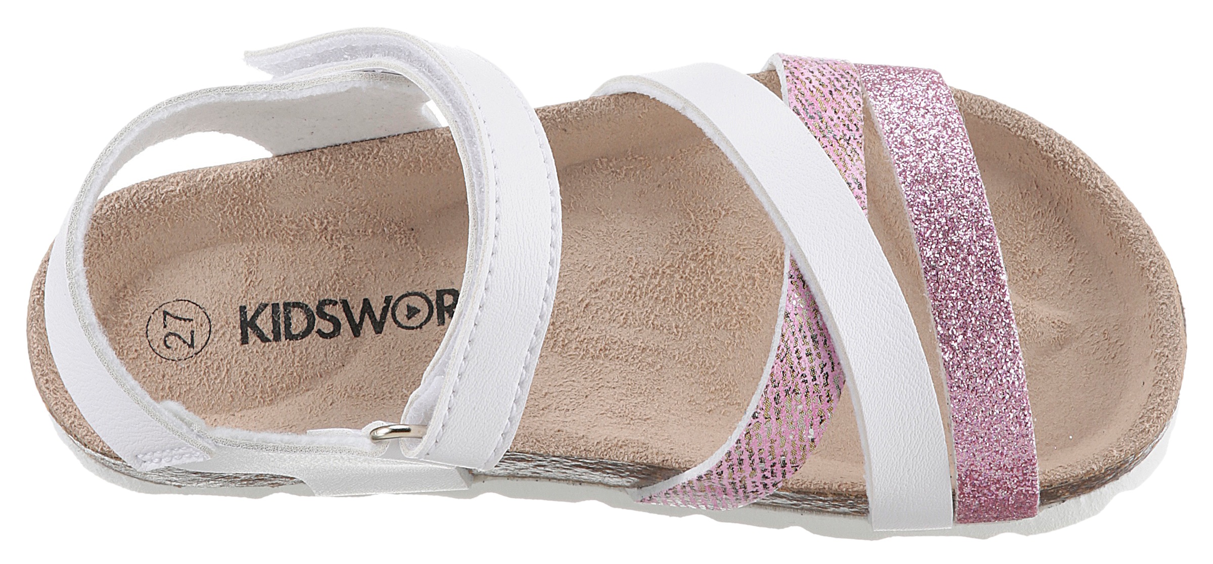 KIDSWORLD Sandale, Sommerschuh, Klettschuh, Sandalette, mit praktischem Klettverschluss