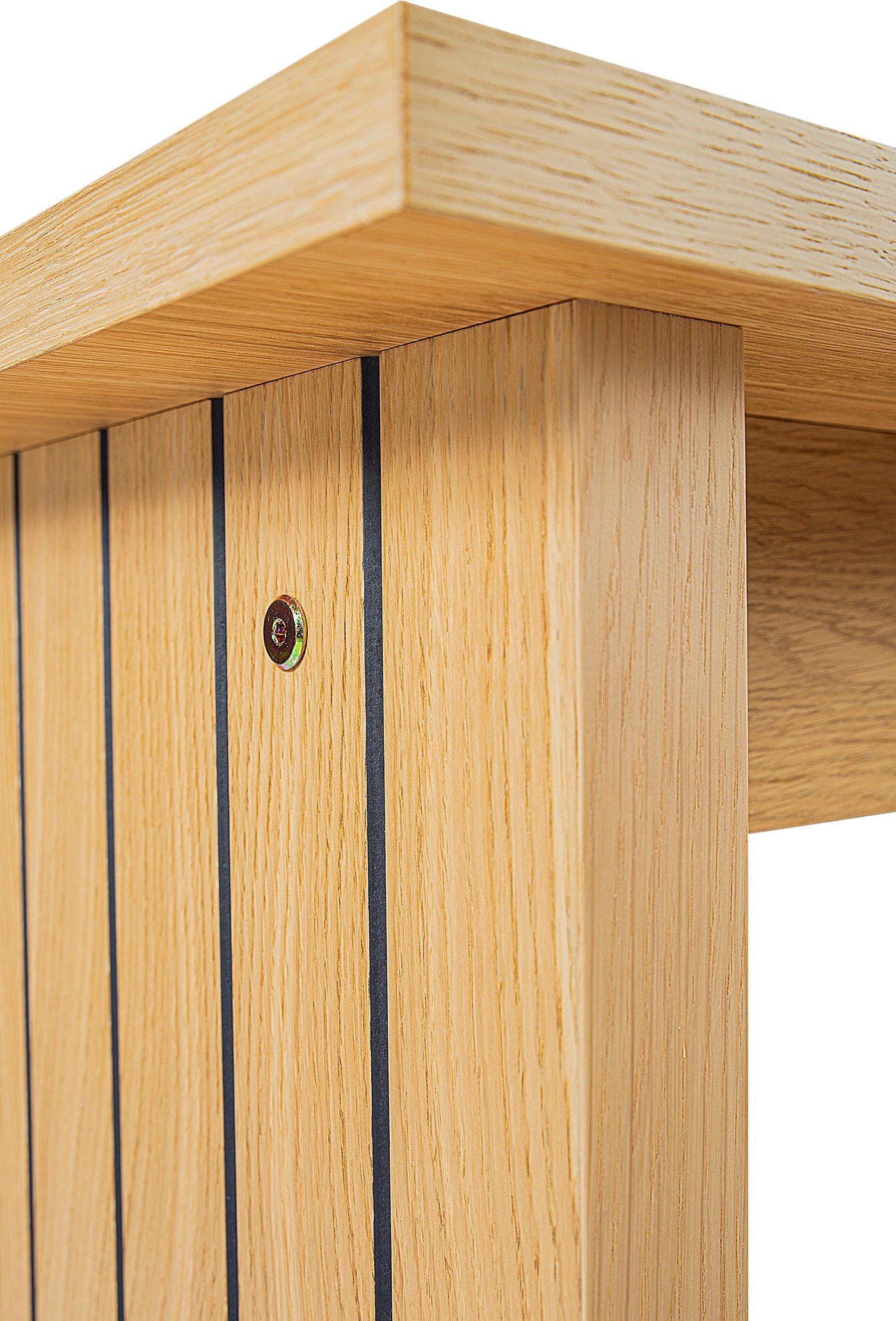 Woodman Couchtisch »Stripe«, Holzfurnier aus Eiche
