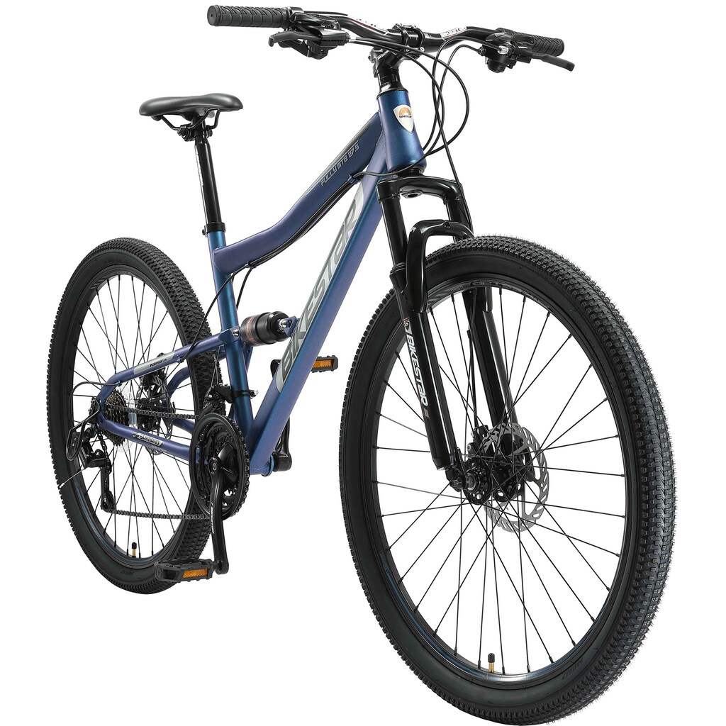 Bikestar Mountainbike, 21 Gang, Shimano, RD-TY300 Schaltwerk, Kettenschaltung