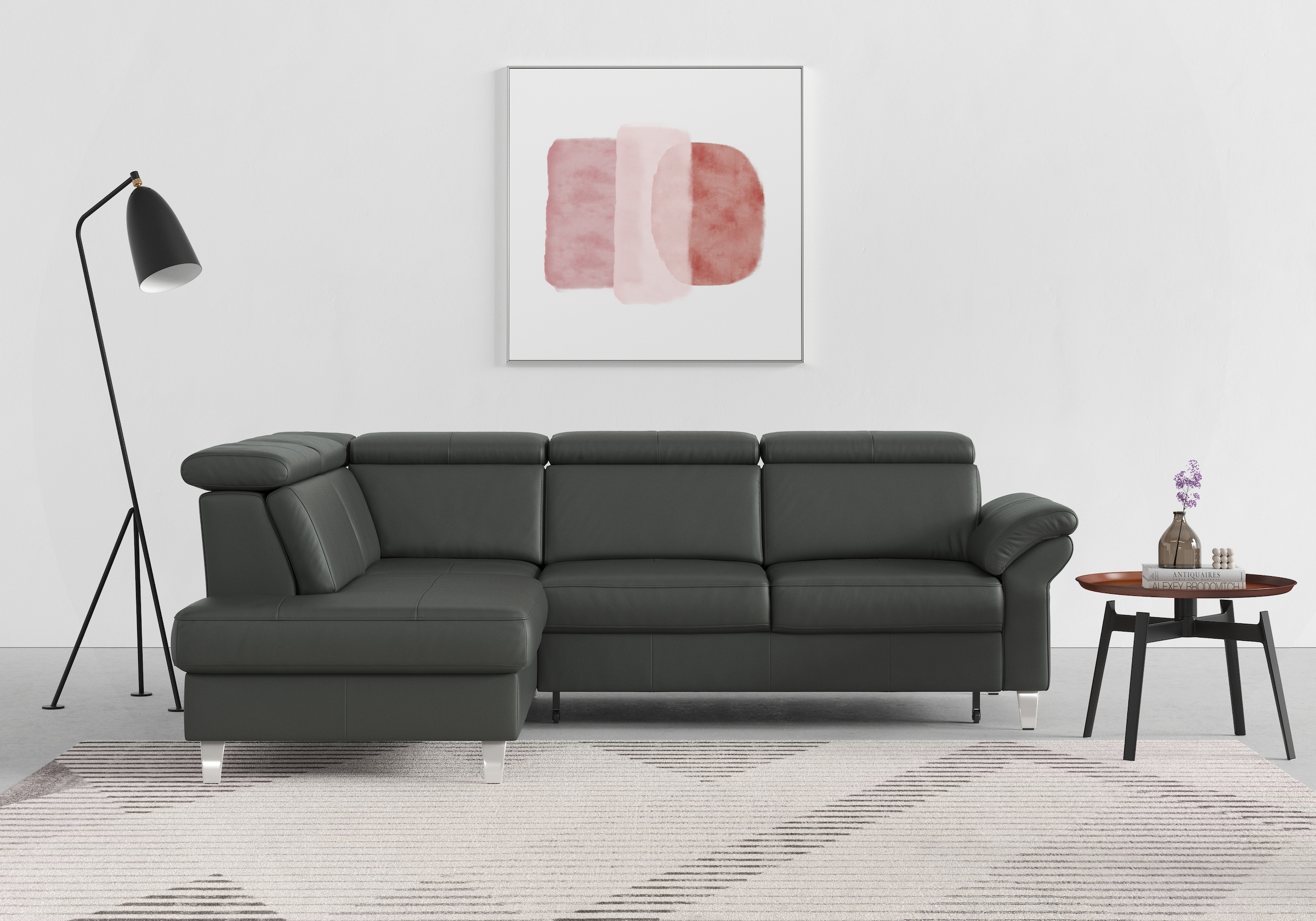 sit&more Ecksofa, inklusive Kopfteilverstellung, wahlweise mit Bettfunktion und Bettkasten