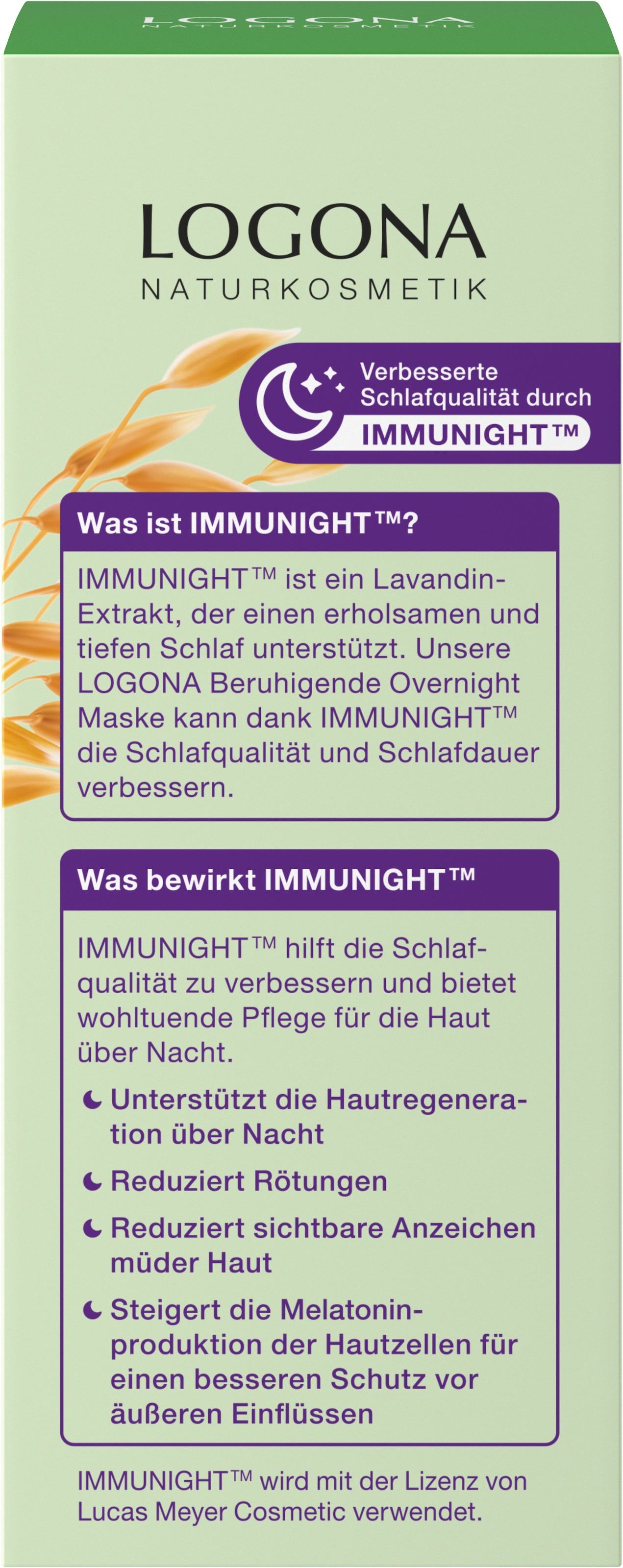 LOGONA Gesichtsmaske »nourish Beruhigende Overnight Maske« Gesichtsmaske, für trockene bis sehr trockene Haut, Overnight Maske