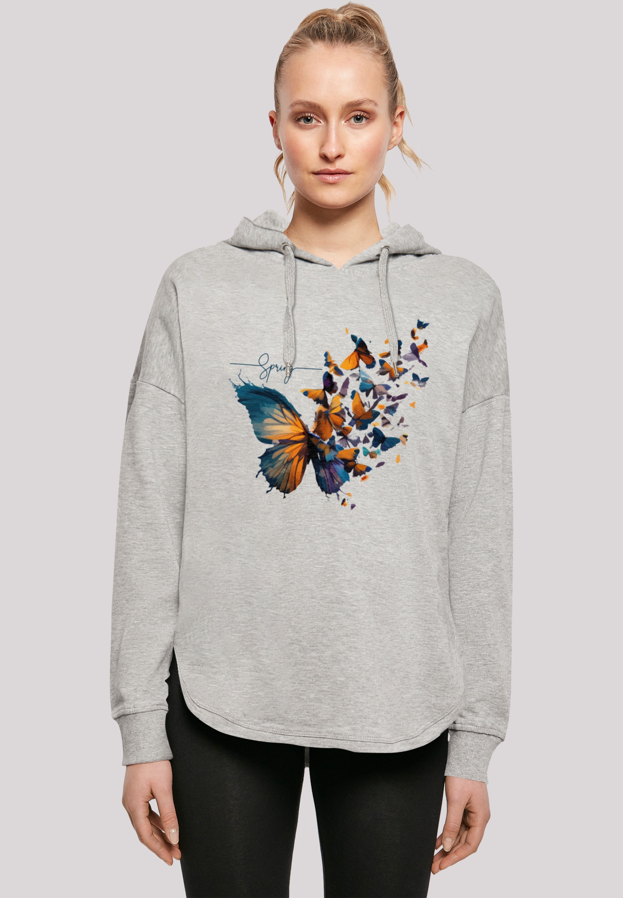 F4NT4STIC Kapuzenpullover "Schmetterling Frühling Oversize Hoodie", Print