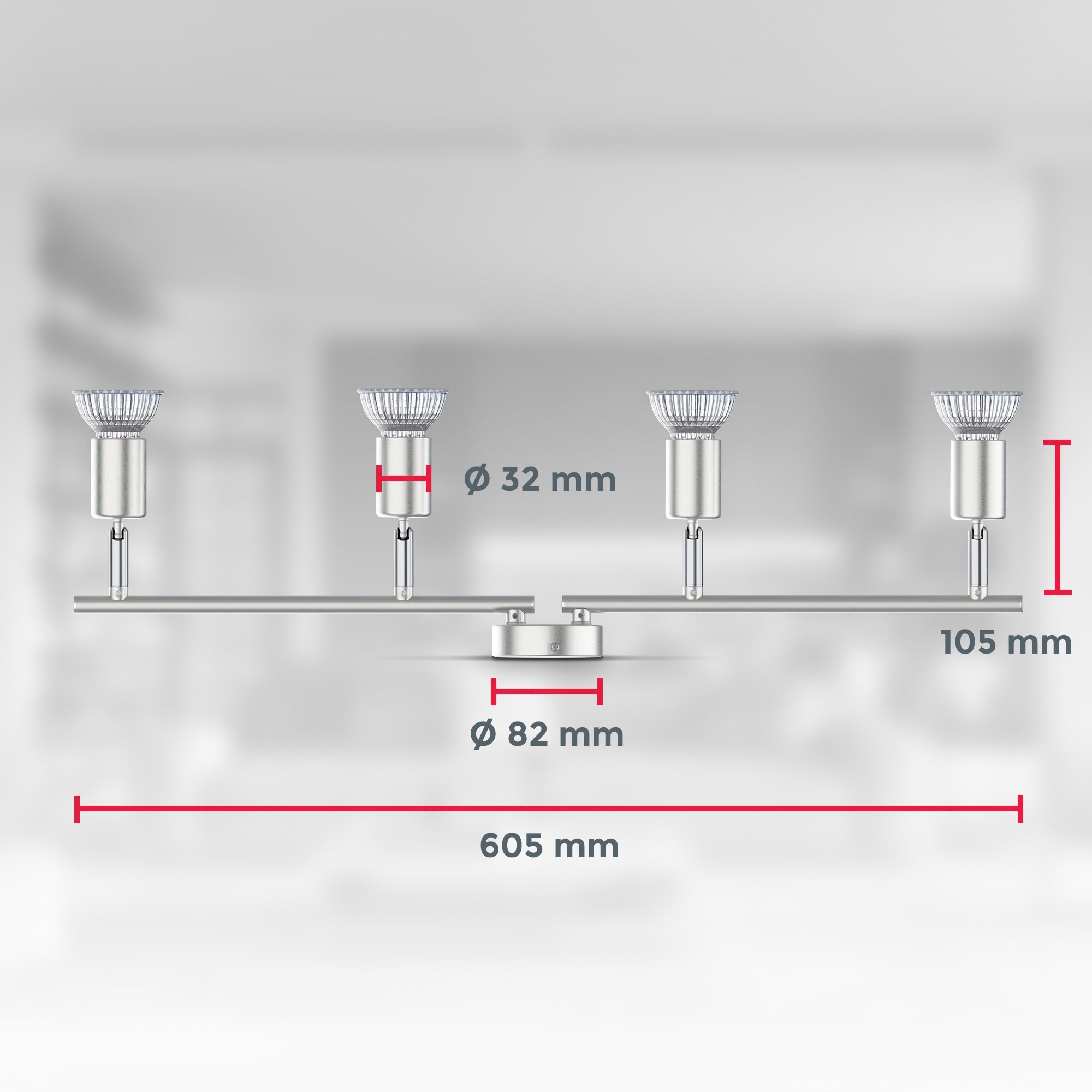 B.K.LICHT BKL1407 LED Ceiling Spot Light Gray 2