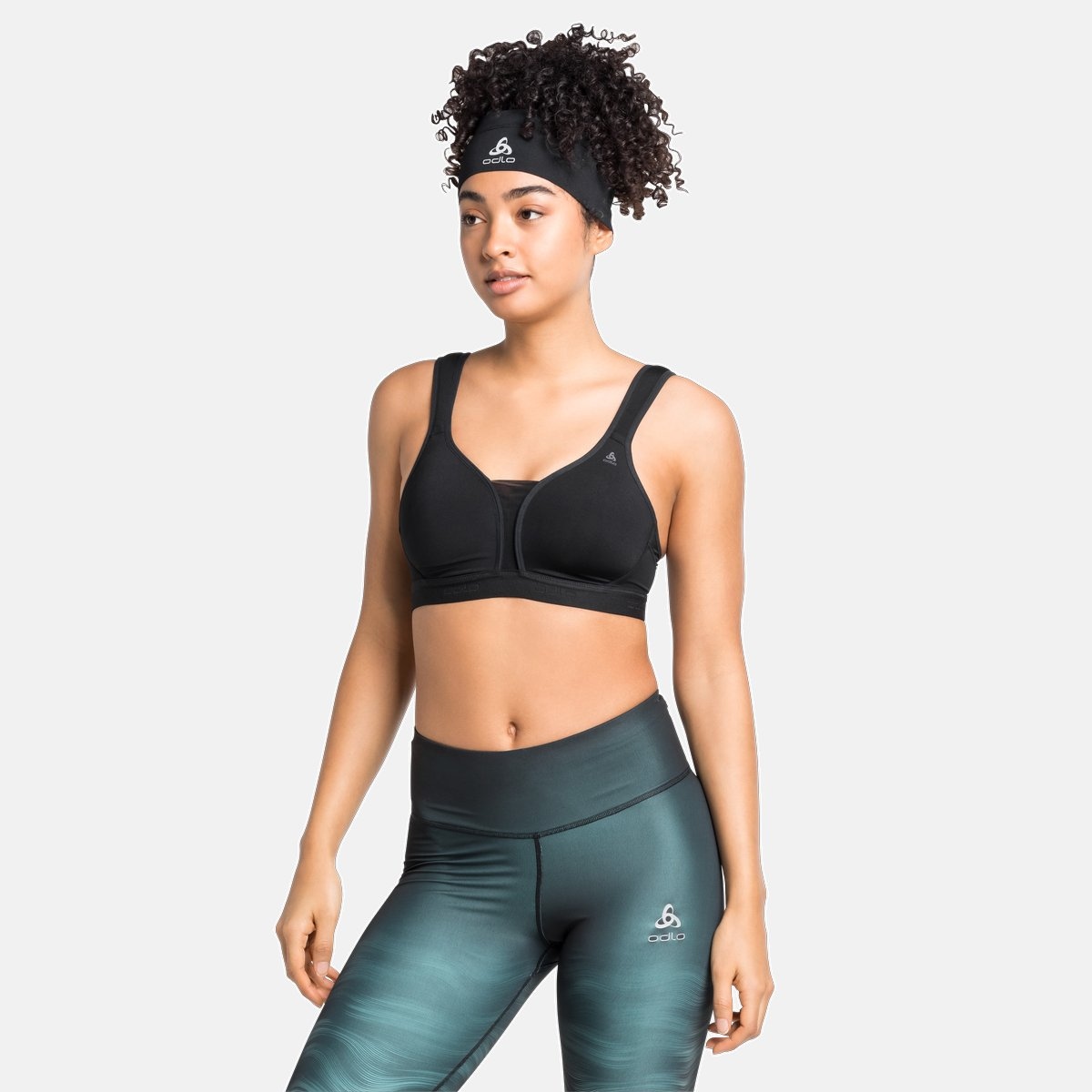 Odlo Sport-BH "Sport bra-PADDED HIGH" vorgeformte, gepolsterte Körbchen, mit Netzeinsätzen, atmungsaktiv