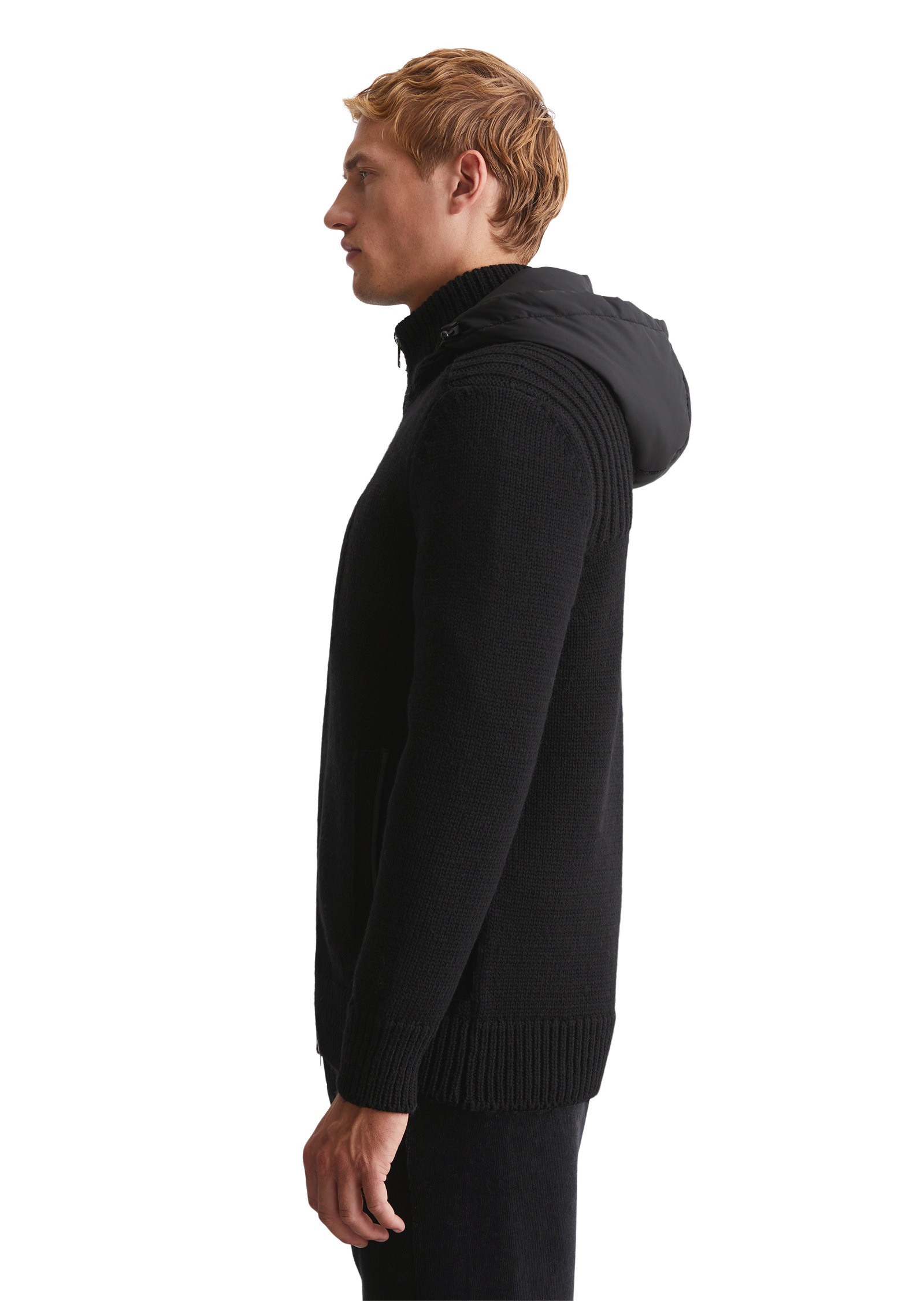 Marc O'Polo Cardigan »mit abnehmbarer Nylon-Kapuze«