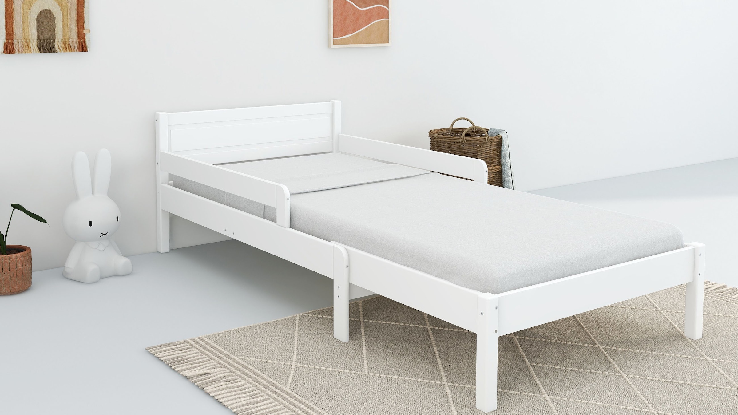 OTTO home Kinderbett "Hero, Massivholzbett, ausziehbar von 140 bis 200 cm, günstig online kaufen